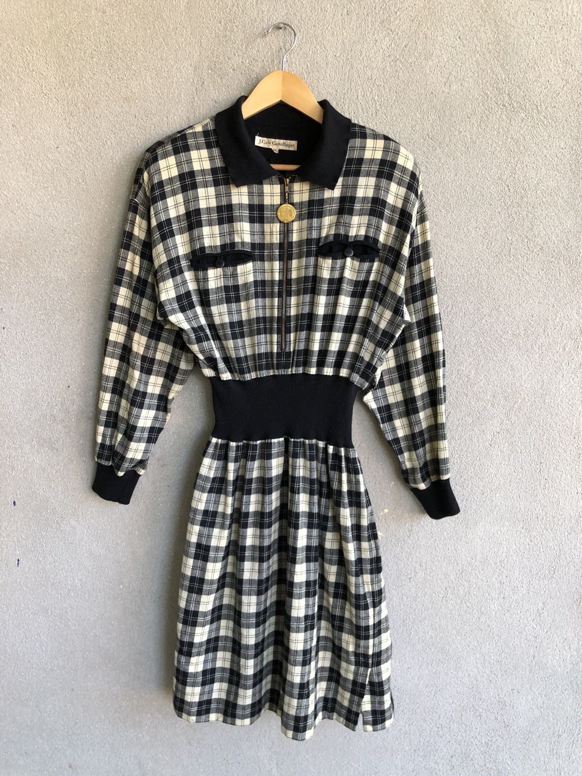Jean Charles De Castelbajac Vintage Jean Charles de Castelbajac plaid dress Size M / US 6-8 / IT 42-44 - 1 Thumbnail