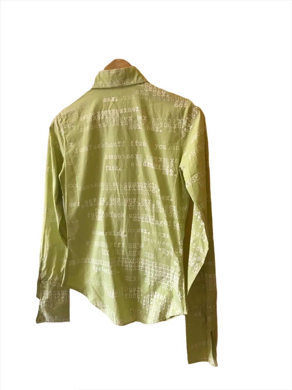 Hysteric Glamour × Seditionaries Hysteric Glamour Letter Sex Button Up Collar Shirt Size S / US 4 / IT 40 - 8 Thumbnail