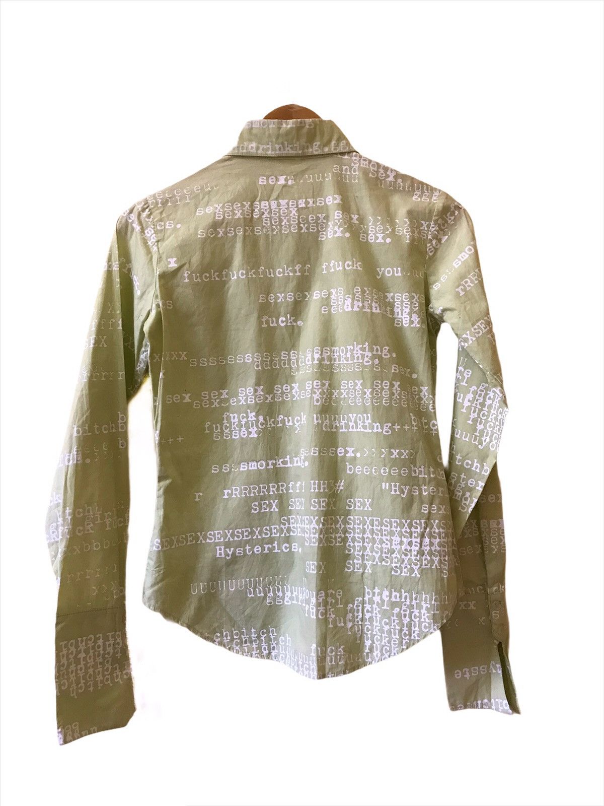 Hysteric Glamour × Seditionaries Hysteric Glamour Letter Sex Button Up Collar Shirt Size S / US 4 / IT 40 - 7 Thumbnail