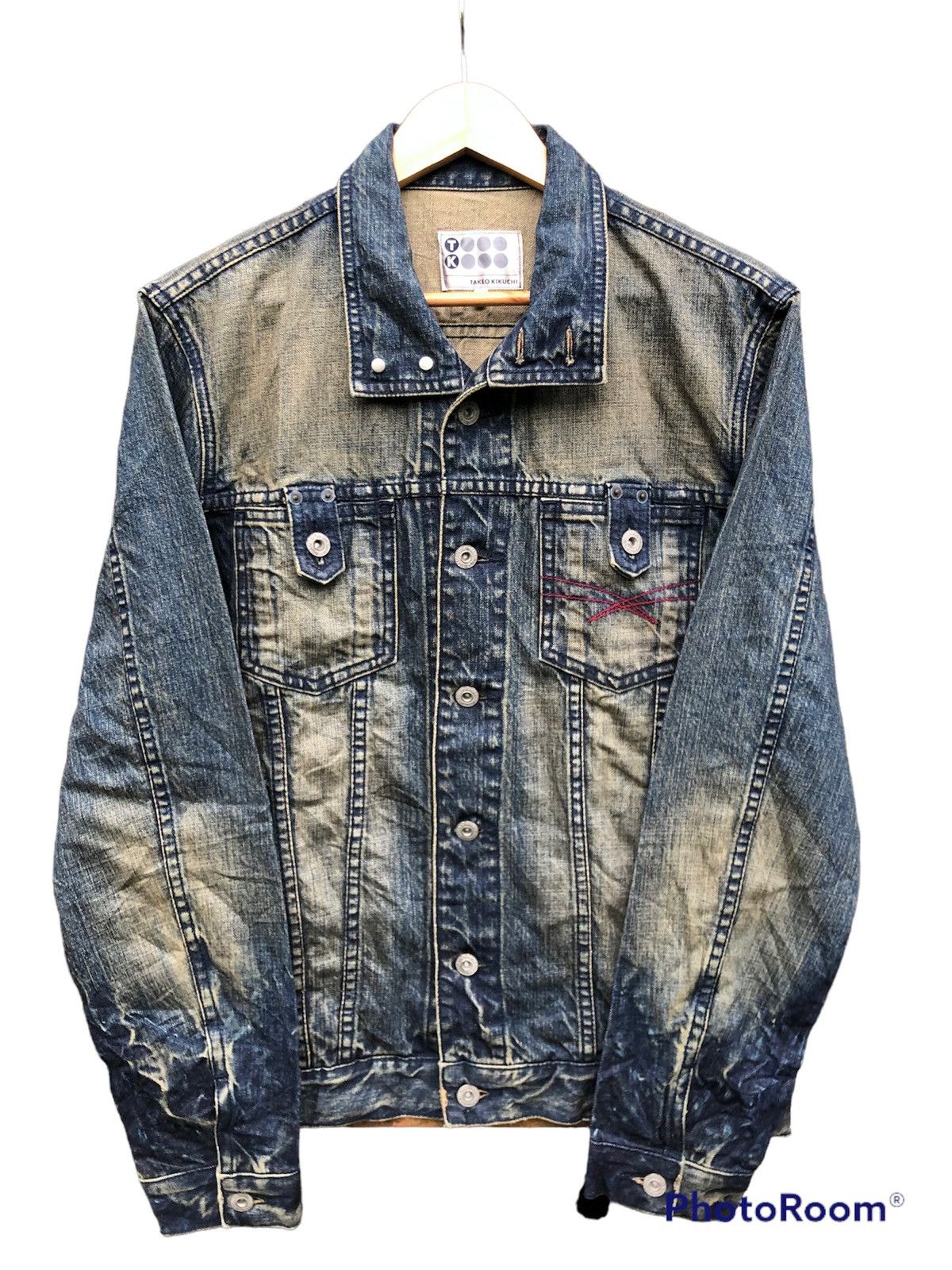 Takeo Kikuchi Vintage 90s TAKEO KIKUCHI Trucker denim jacket Size US M / EU 48-50 / 2 - 4 Thumbnail