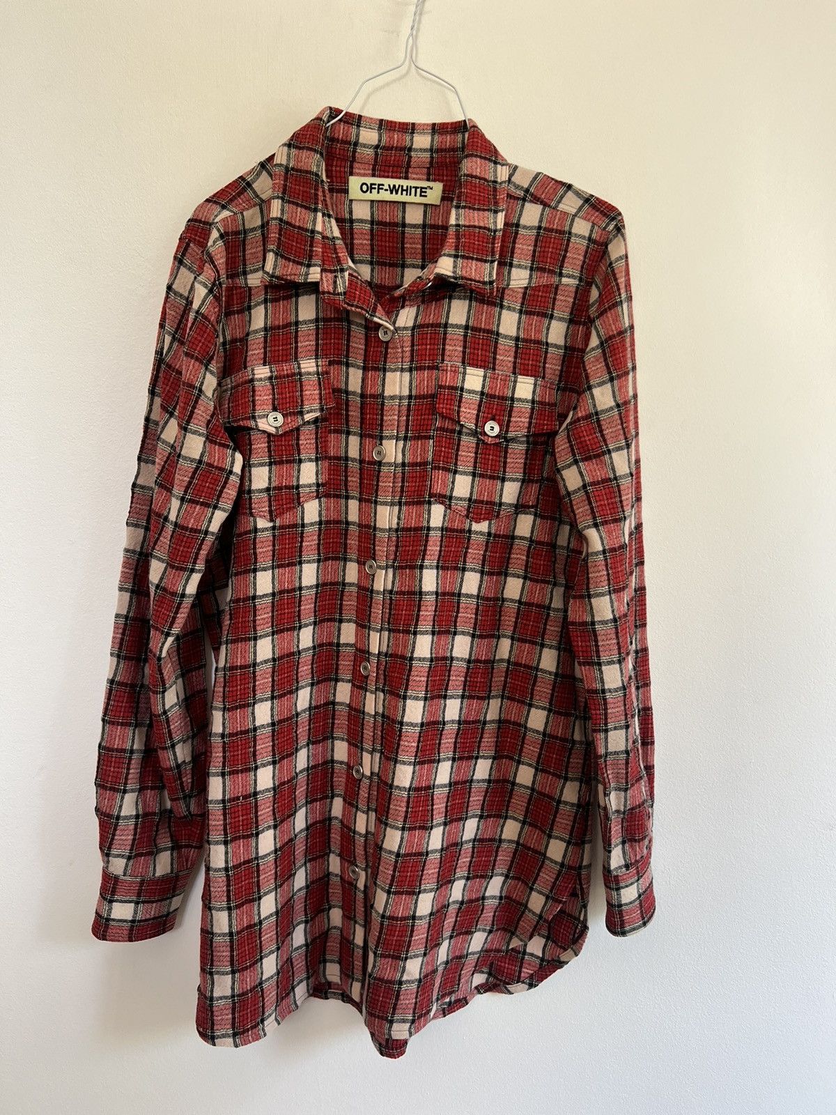 Off-White Off white red flannel Size US M / EU 48-50 / 2 - 2 Thumbnail