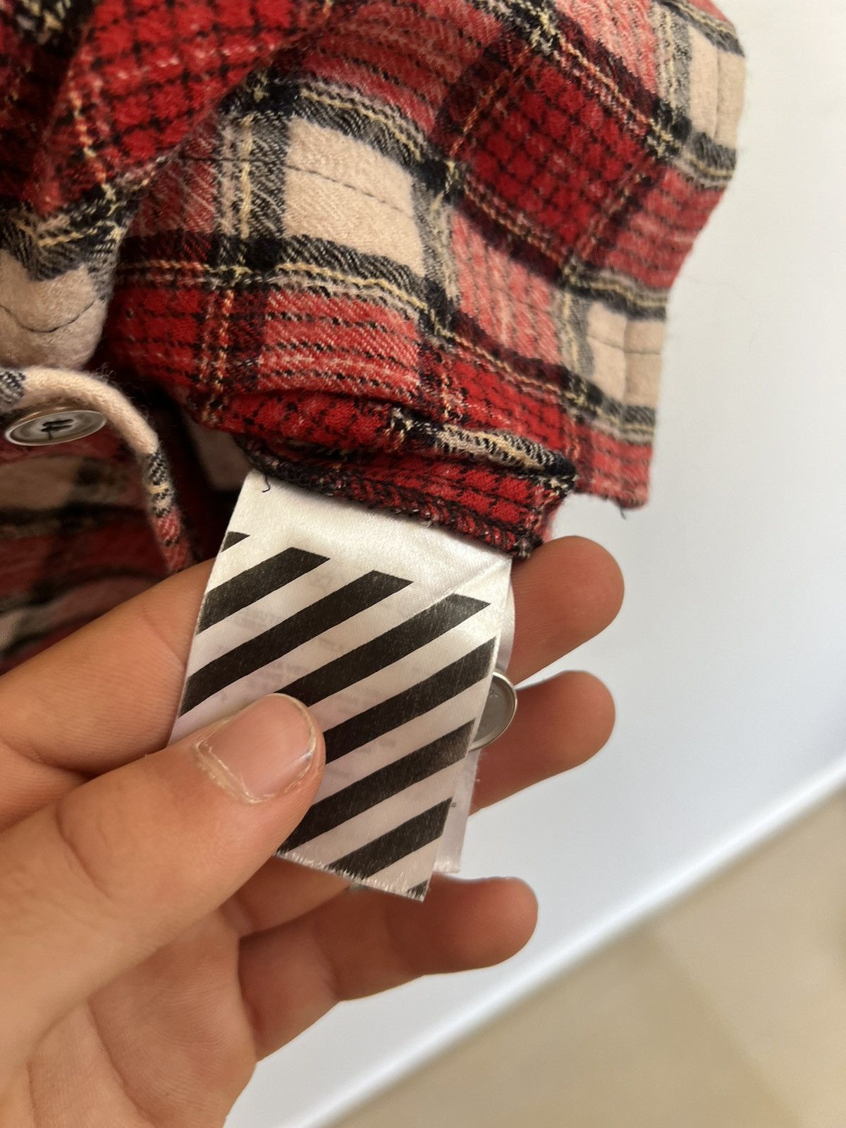 Off-White Off white red flannel Size US M / EU 48-50 / 2 - 11 Thumbnail