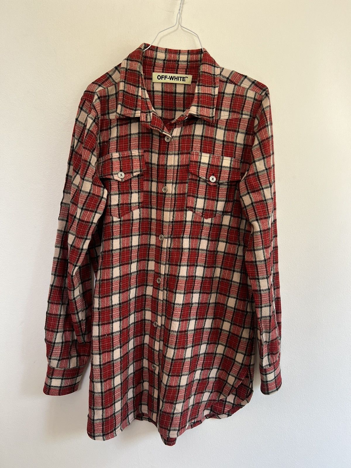 Off-White Off white red flannel Size US M / EU 48-50 / 2 - 3 Thumbnail