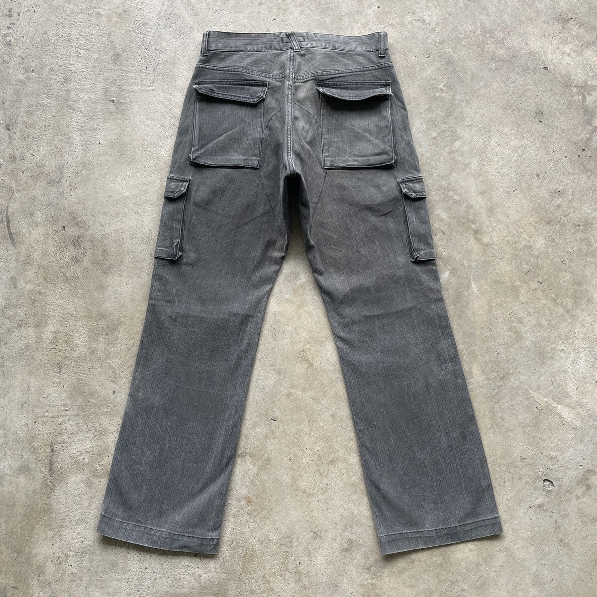 Japanese Brand Vintage Ships Japan Faded Black HBT Cargo Pants Tactical Size US 30 / EU 46 - 9 Thumbnail