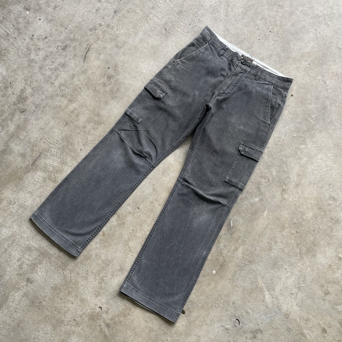Japanese Brand Vintage Ships Japan Faded Black HBT Cargo Pants Tactical Size US 30 / EU 46 - 2 Thumbnail