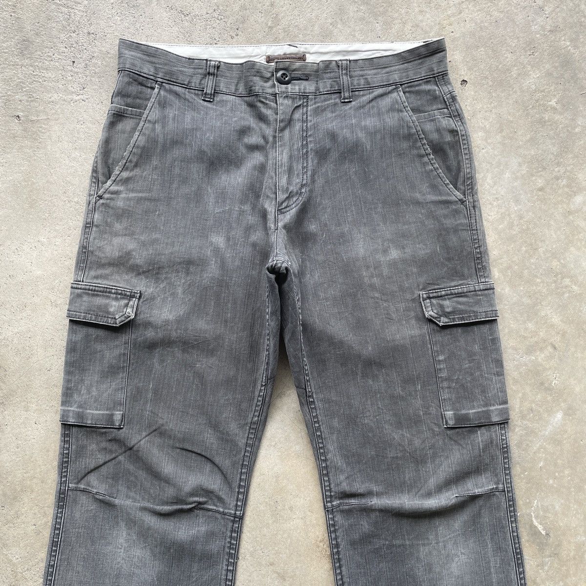 Japanese Brand Vintage Ships Japan Faded Black HBT Cargo Pants Tactical Size US 30 / EU 46 - 3 Thumbnail