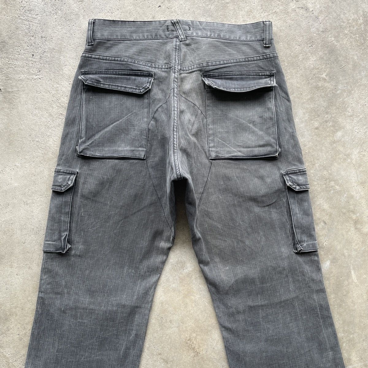 Japanese Brand Vintage Ships Japan Faded Black HBT Cargo Pants Tactical Size US 30 / EU 46 - 8 Thumbnail
