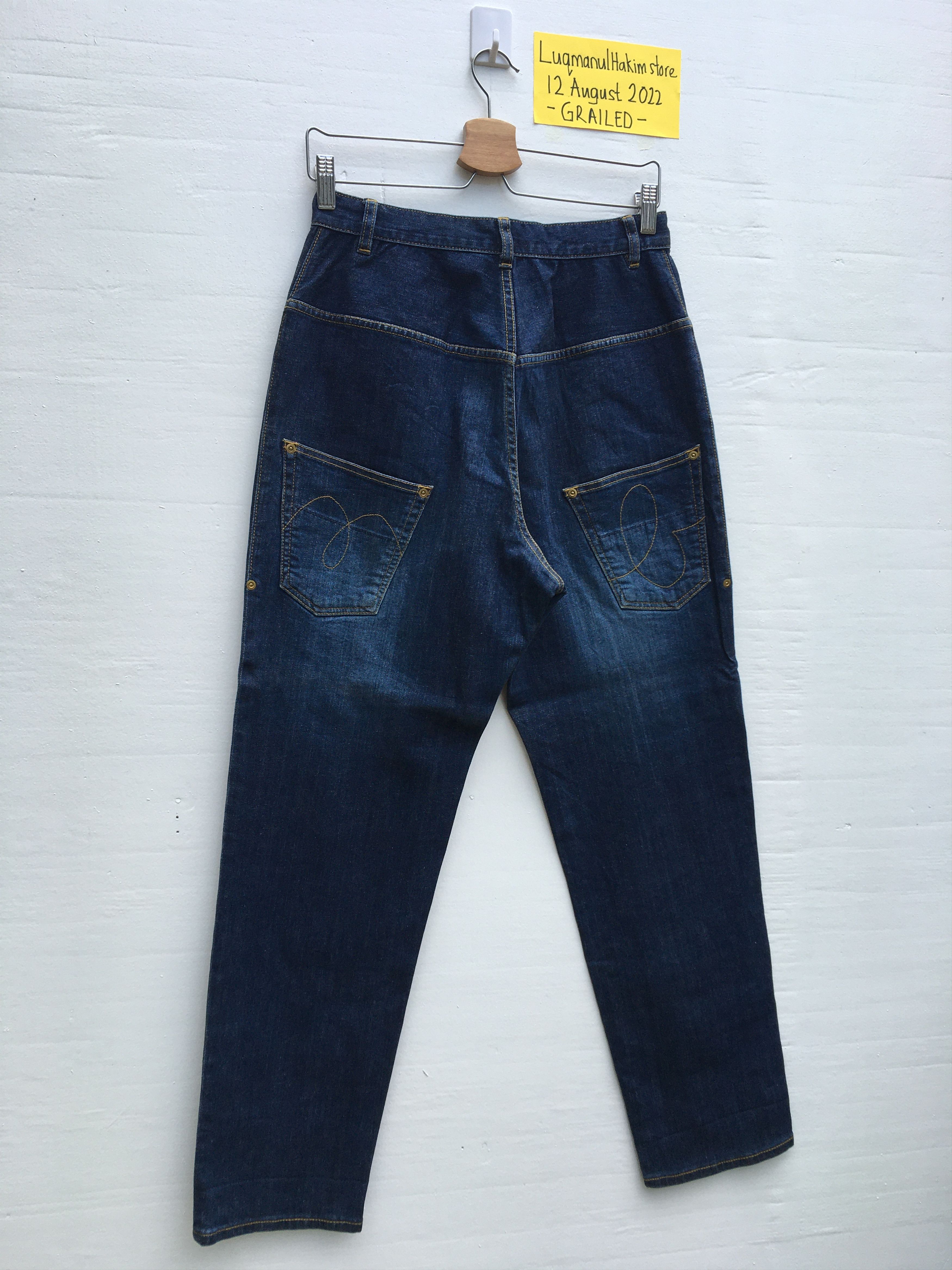 Issey Miyake Rare Mercibeaucoup By Issey Miyake Drop Crotch Jeans Size US 29 - 2 Thumbnail
