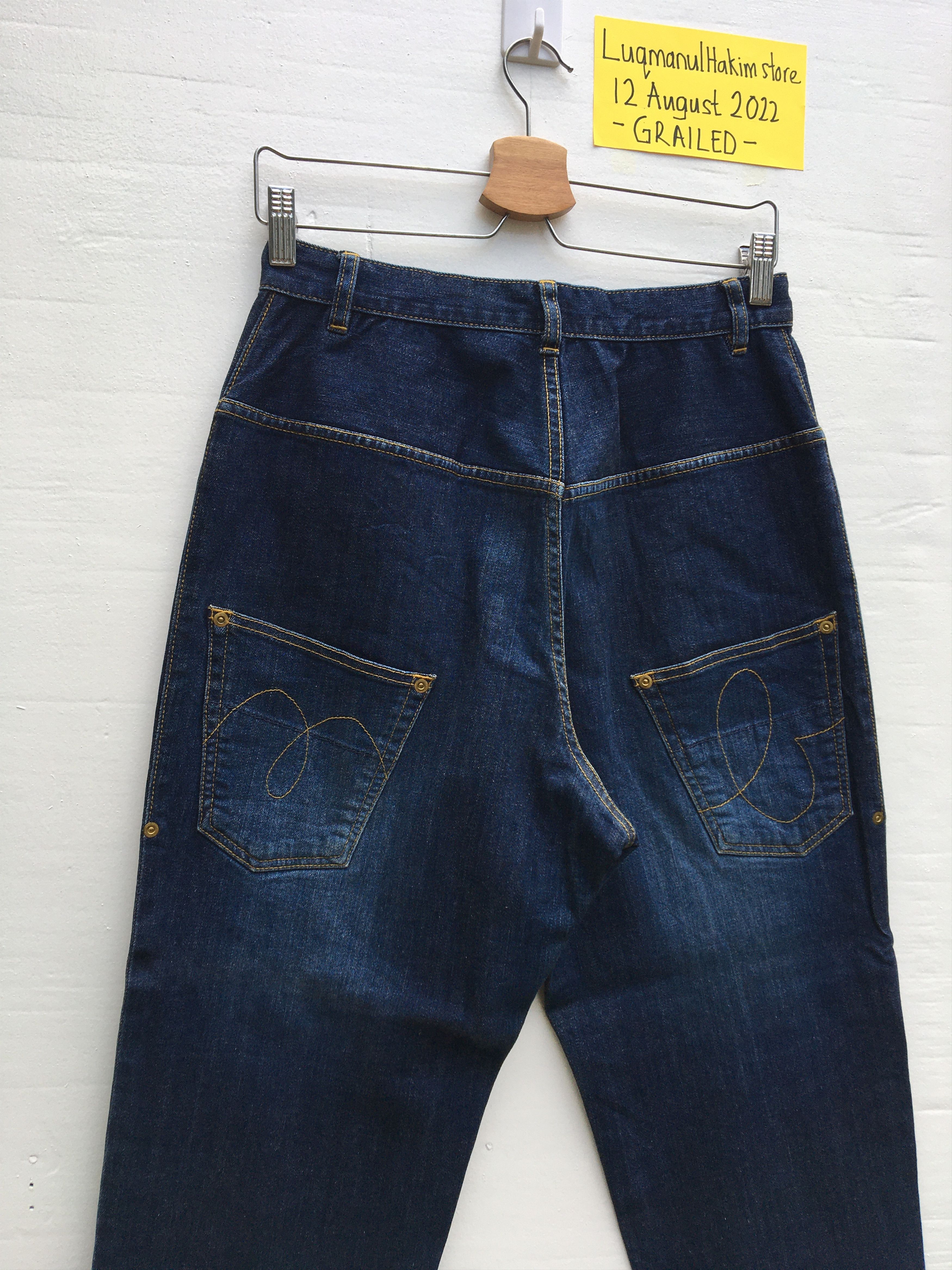 Issey Miyake Rare Mercibeaucoup By Issey Miyake Drop Crotch Jeans Size US 29 - 5 Thumbnail