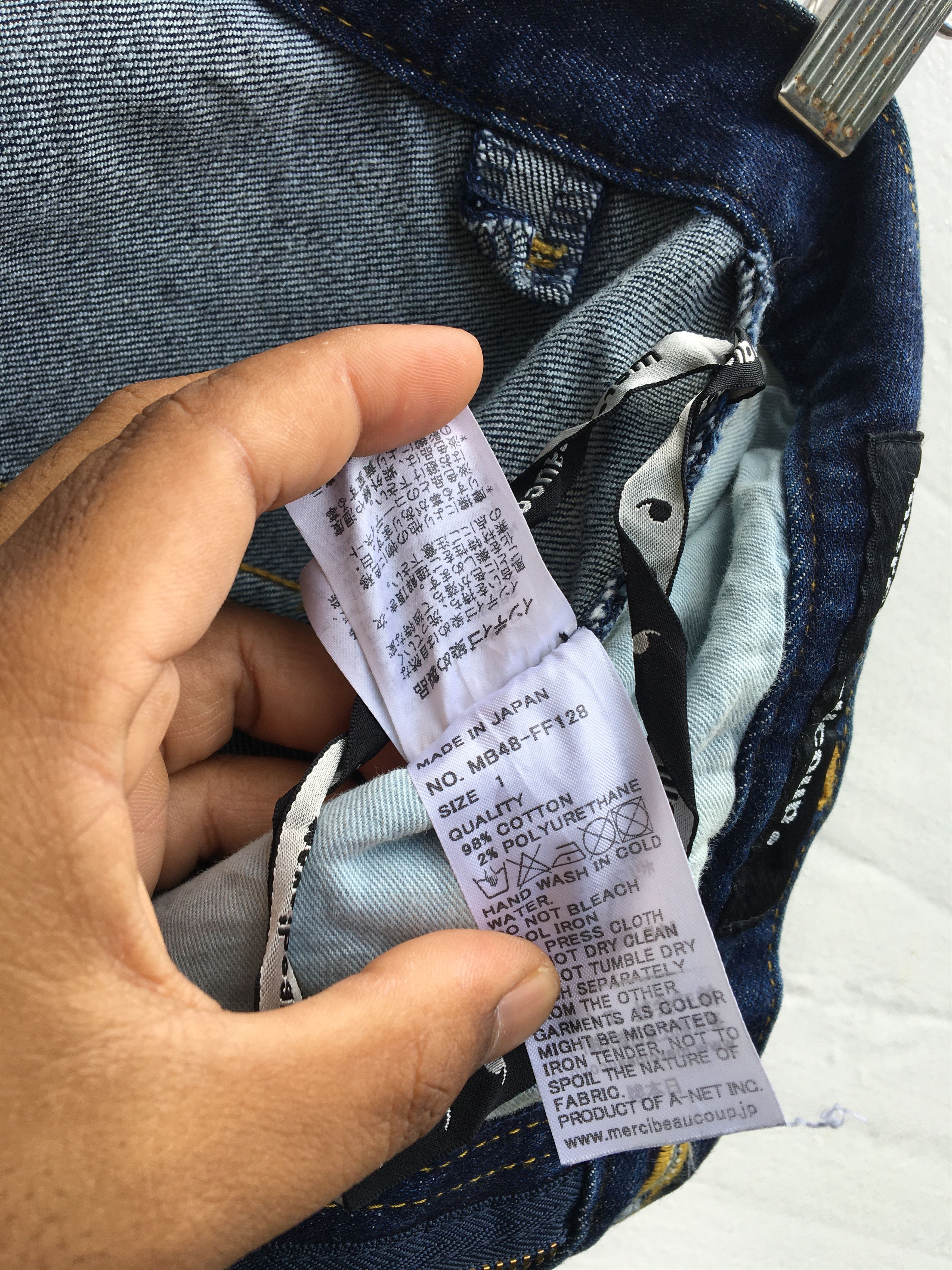 Issey Miyake Rare Mercibeaucoup By Issey Miyake Drop Crotch Jeans Size US 29 - 15 Thumbnail