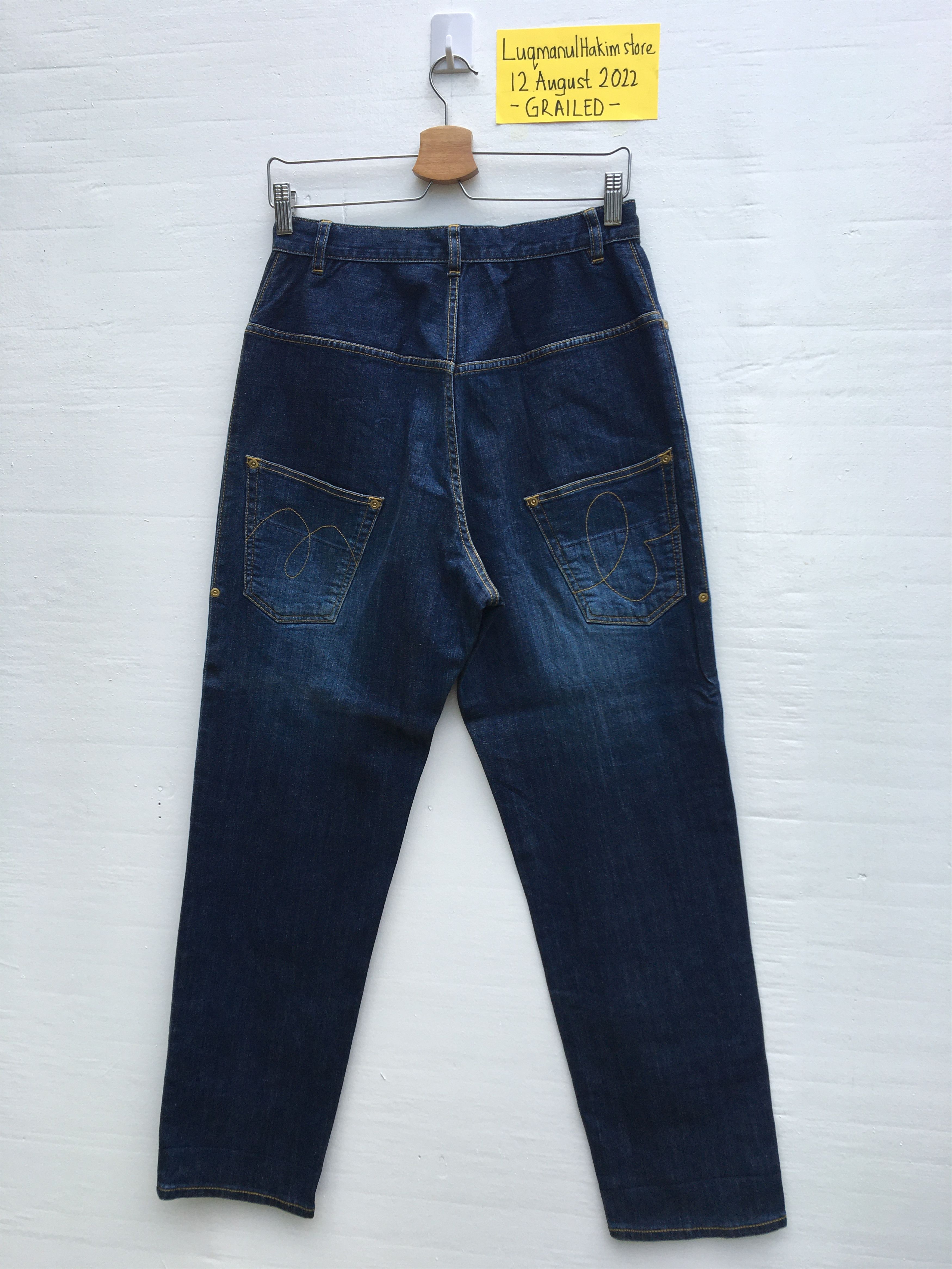 Issey Miyake Rare Mercibeaucoup By Issey Miyake Drop Crotch Jeans Size US 29 - 3 Thumbnail