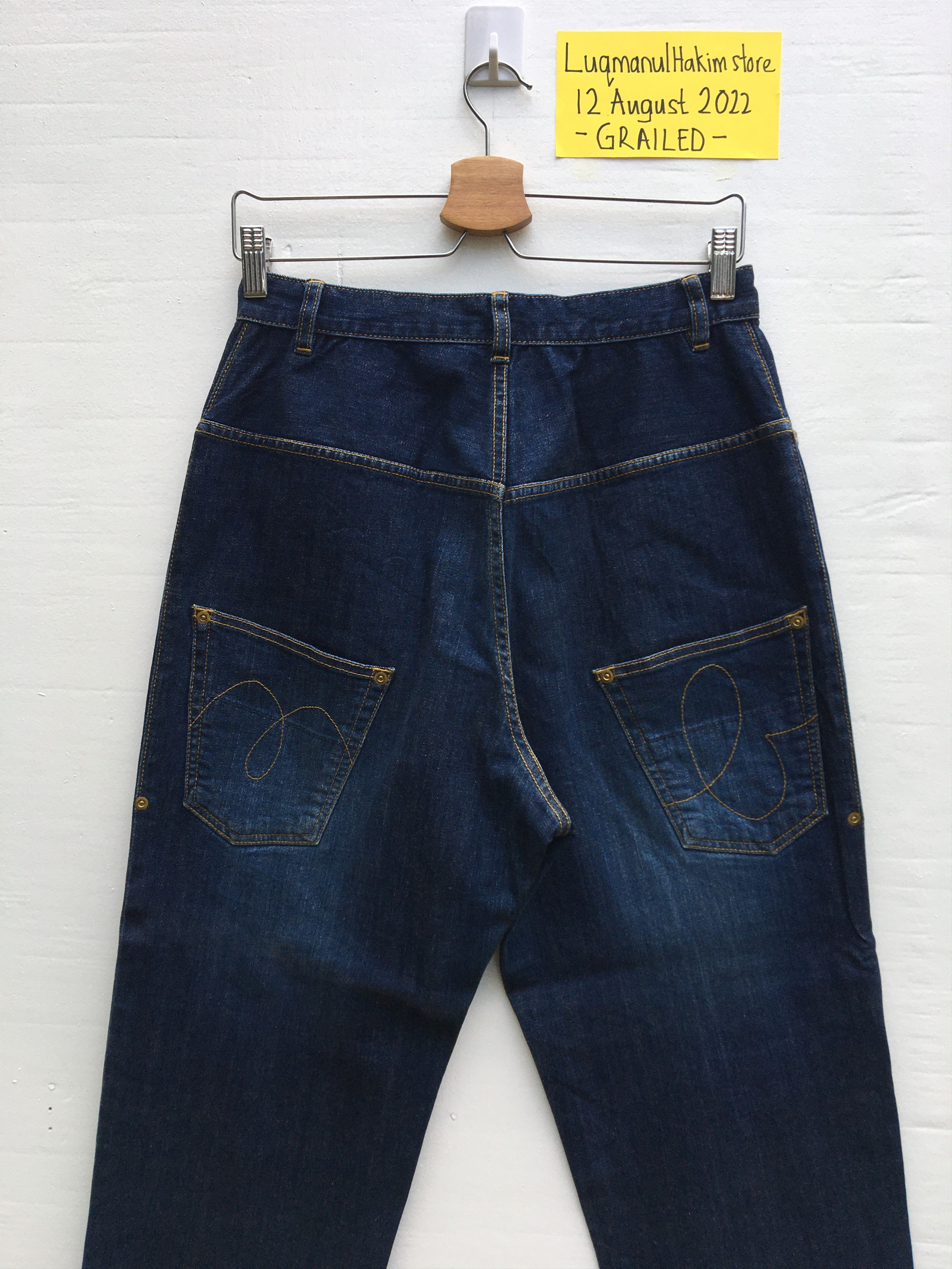 Issey Miyake Rare Mercibeaucoup By Issey Miyake Drop Crotch Jeans Size US 29 - 4 Thumbnail