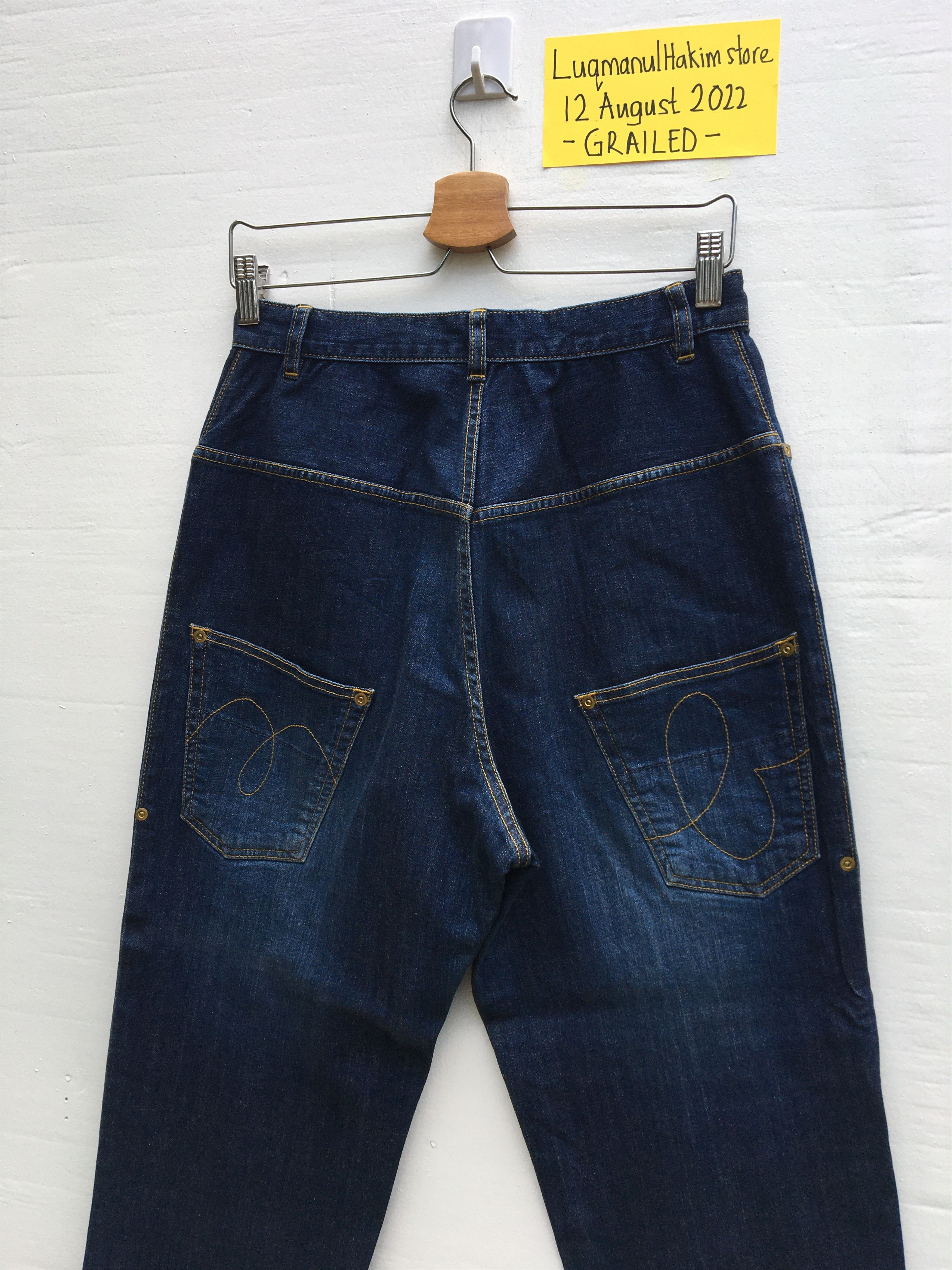 Issey Miyake Rare Mercibeaucoup By Issey Miyake Drop Crotch Jeans Size US 29 - 6 Thumbnail