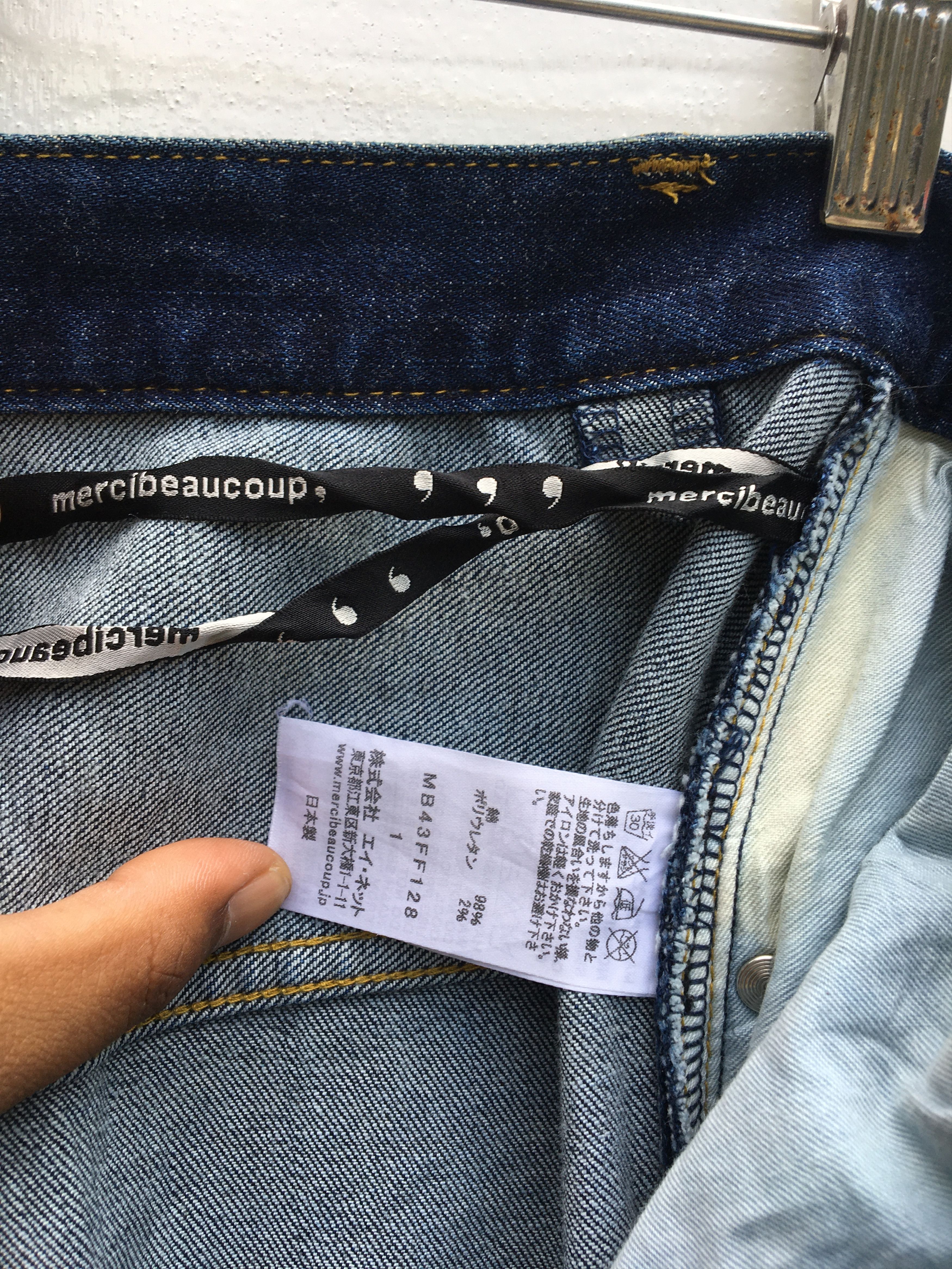 Issey Miyake Rare Mercibeaucoup By Issey Miyake Drop Crotch Jeans Size US 29 - 14 Thumbnail
