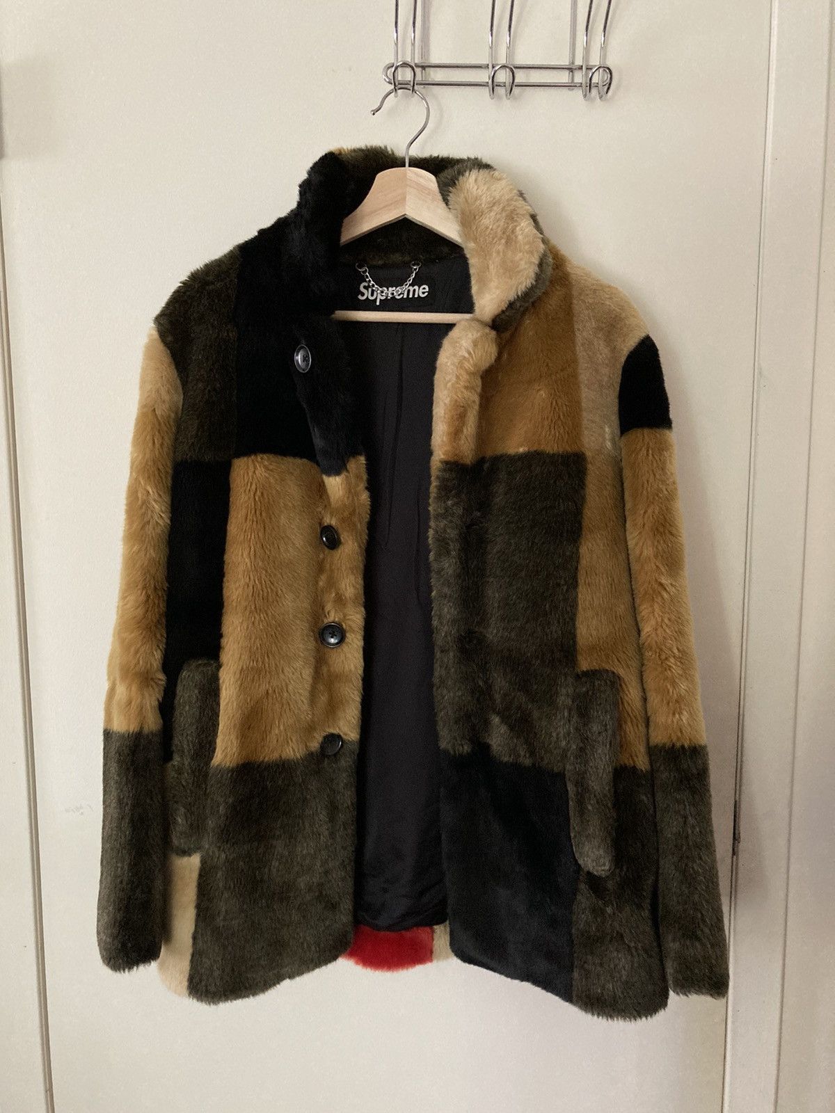 Supreme 15ss faux fur patchwork jacket Size US S / EU 44-46 / 1 - 1 Thumbnail