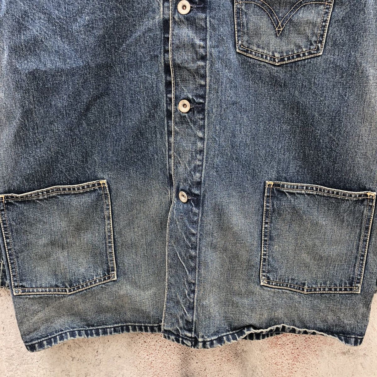 Levi's Vintage 90s levis denim chore jacket Size US XL / EU 56 / 4 - 4 Thumbnail