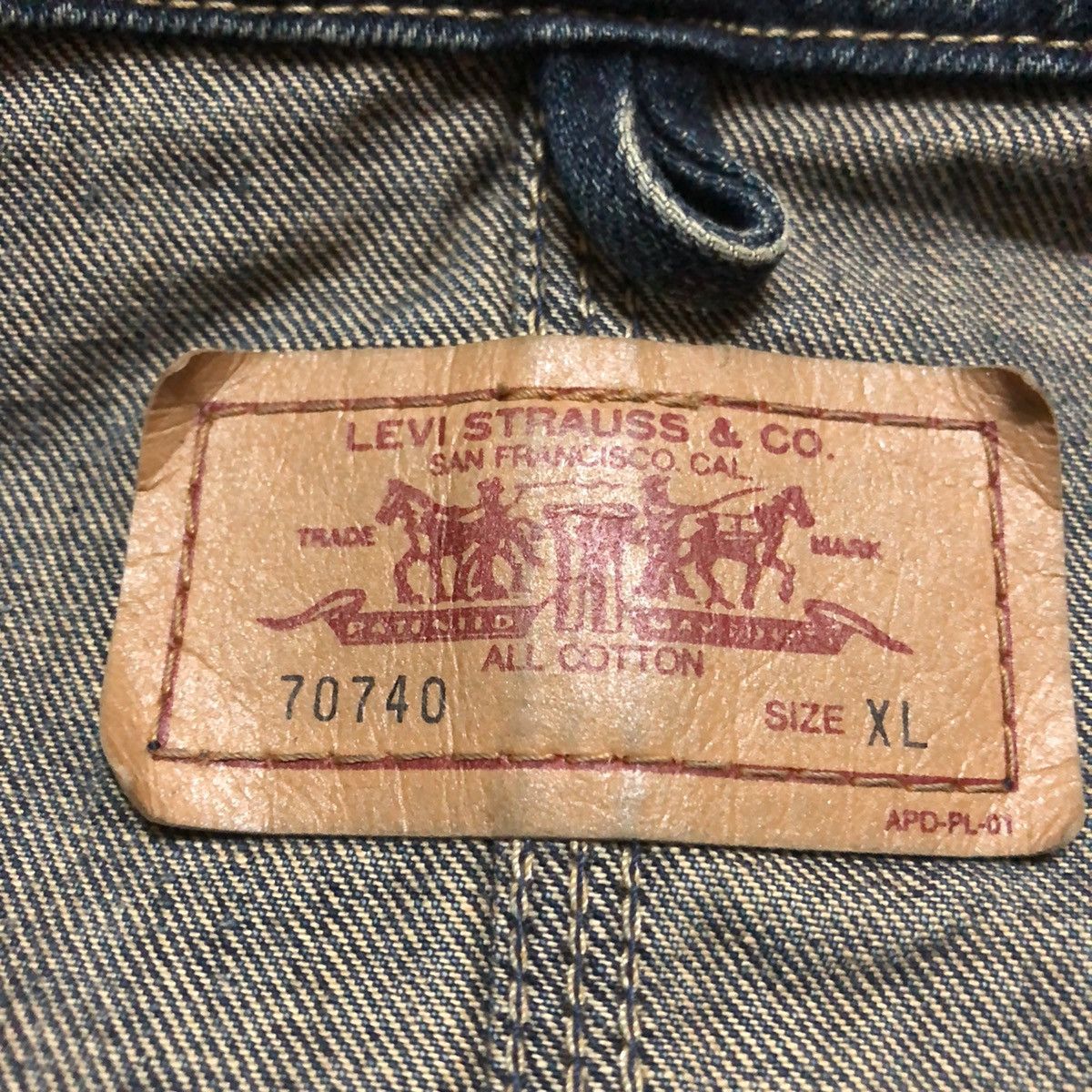 Levi's Vintage 90s levis denim chore jacket Size US XL / EU 56 / 4 - 9 Thumbnail