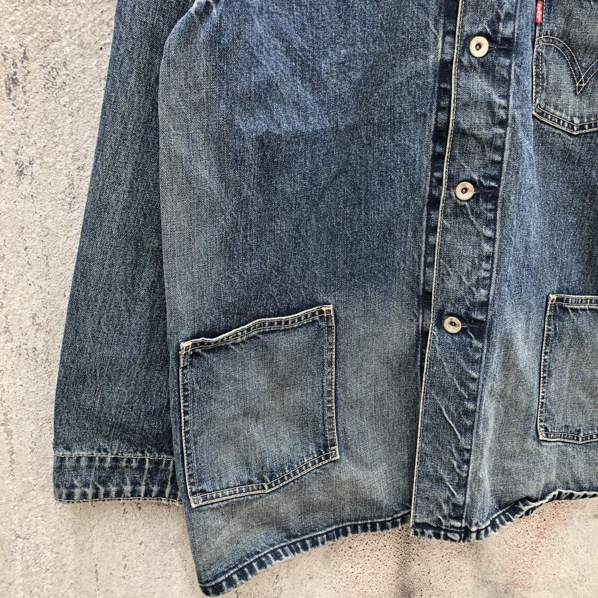 Levi's Vintage 90s levis denim chore jacket Size US XL / EU 56 / 4 - 7 Thumbnail