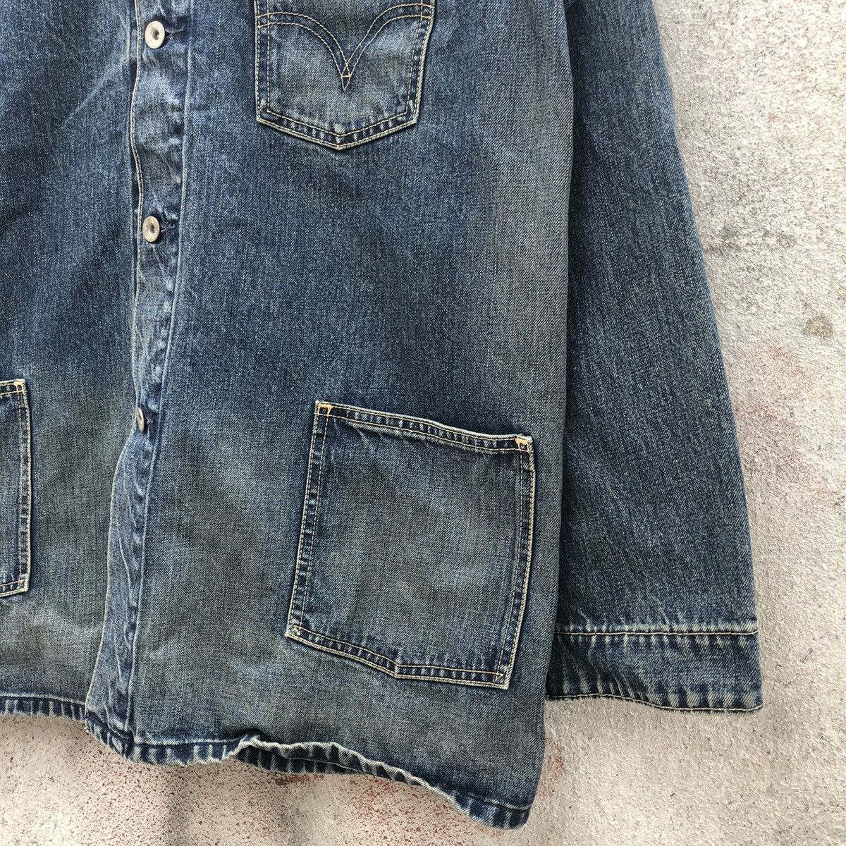 Levi's Vintage 90s levis denim chore jacket Size US XL / EU 56 / 4 - 6 Thumbnail