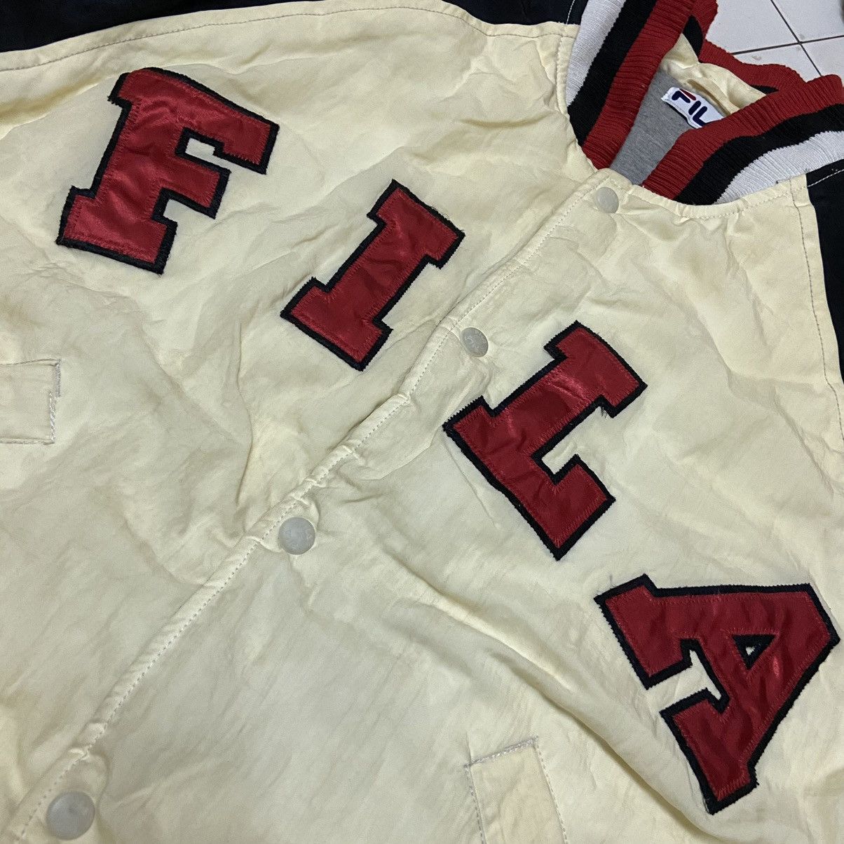Fila Vintage 90s fila jacket varsity big logo Size US XL / EU 56 / 4 - 6 Thumbnail