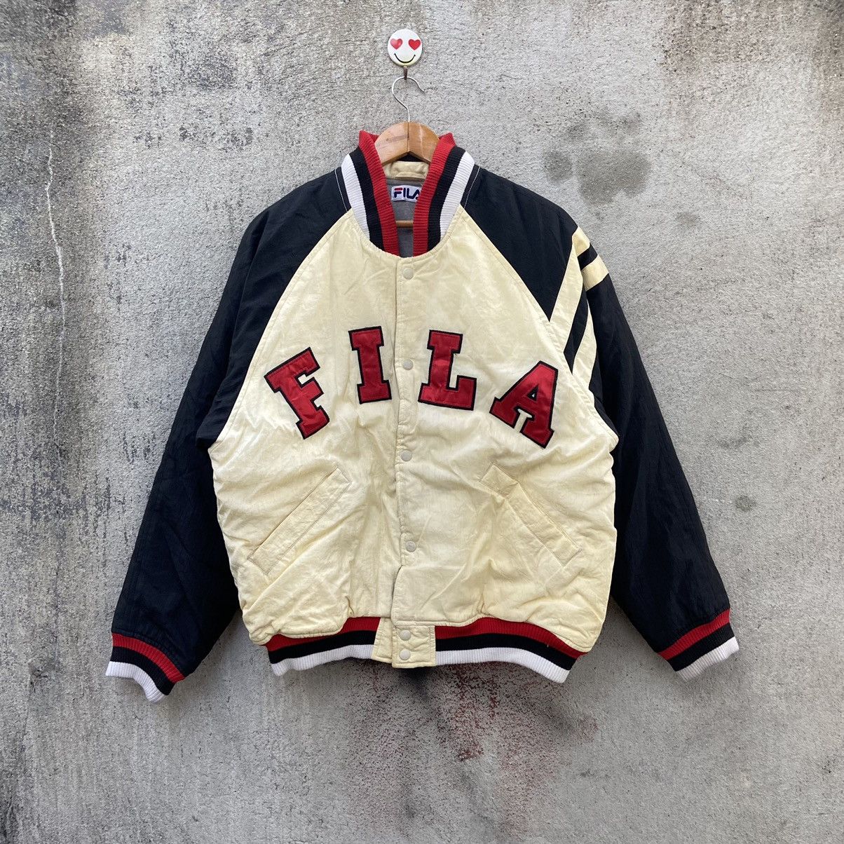 Fila Vintage 90s fila jacket varsity big logo Size US XL / EU 56 / 4 - 1 Thumbnail