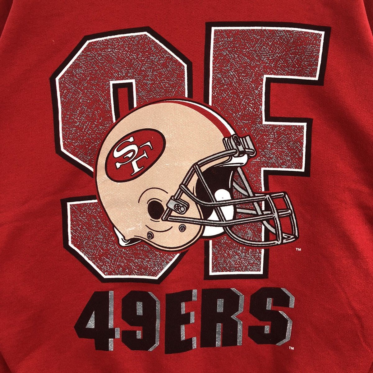 NFL Vintage San Francisco 49ERS Sweatshirt NFL Big Logo Pullover Size US L / EU 52-54 / 3 - 3 Thumbnail