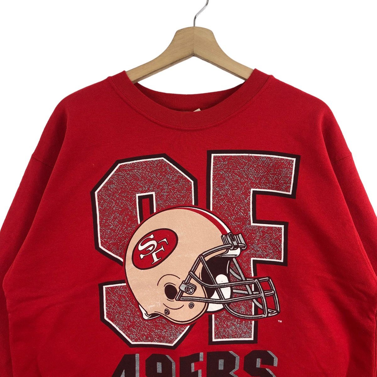 NFL Vintage San Francisco 49ERS Sweatshirt NFL Big Logo Pullover Size US L / EU 52-54 / 3 - 2 Thumbnail