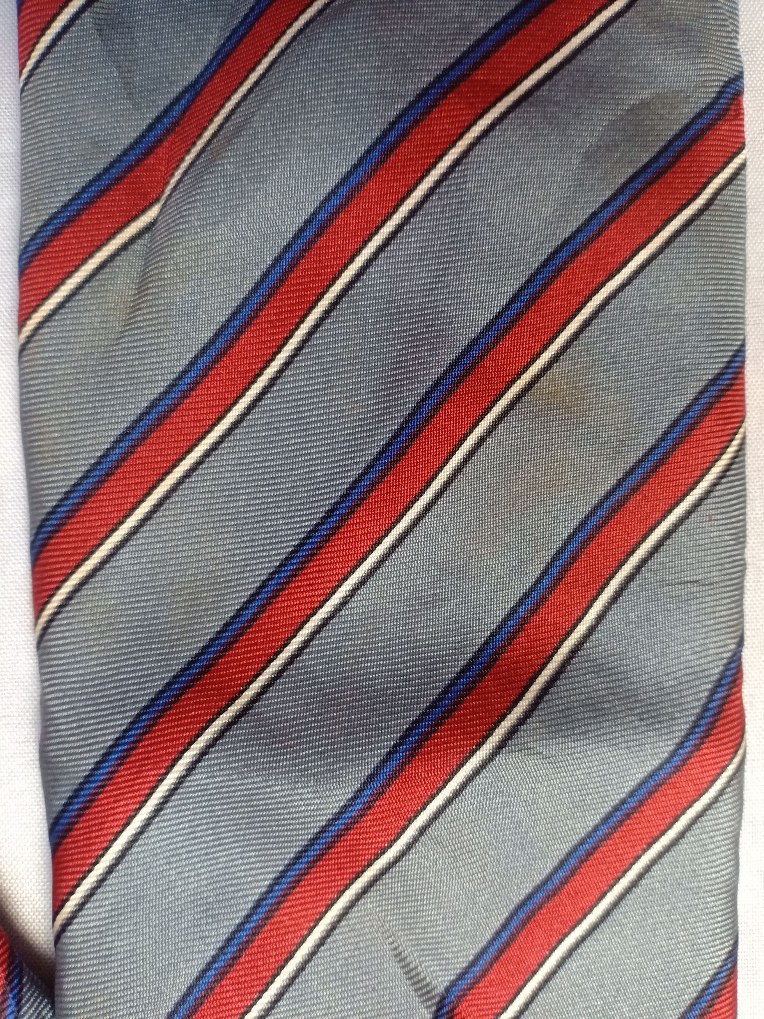 Yves Saint Laurent Vintage Yves Saint Lauren YSL Necktie Stripes Silk USA Size ONE SIZE - 2 Thumbnail
