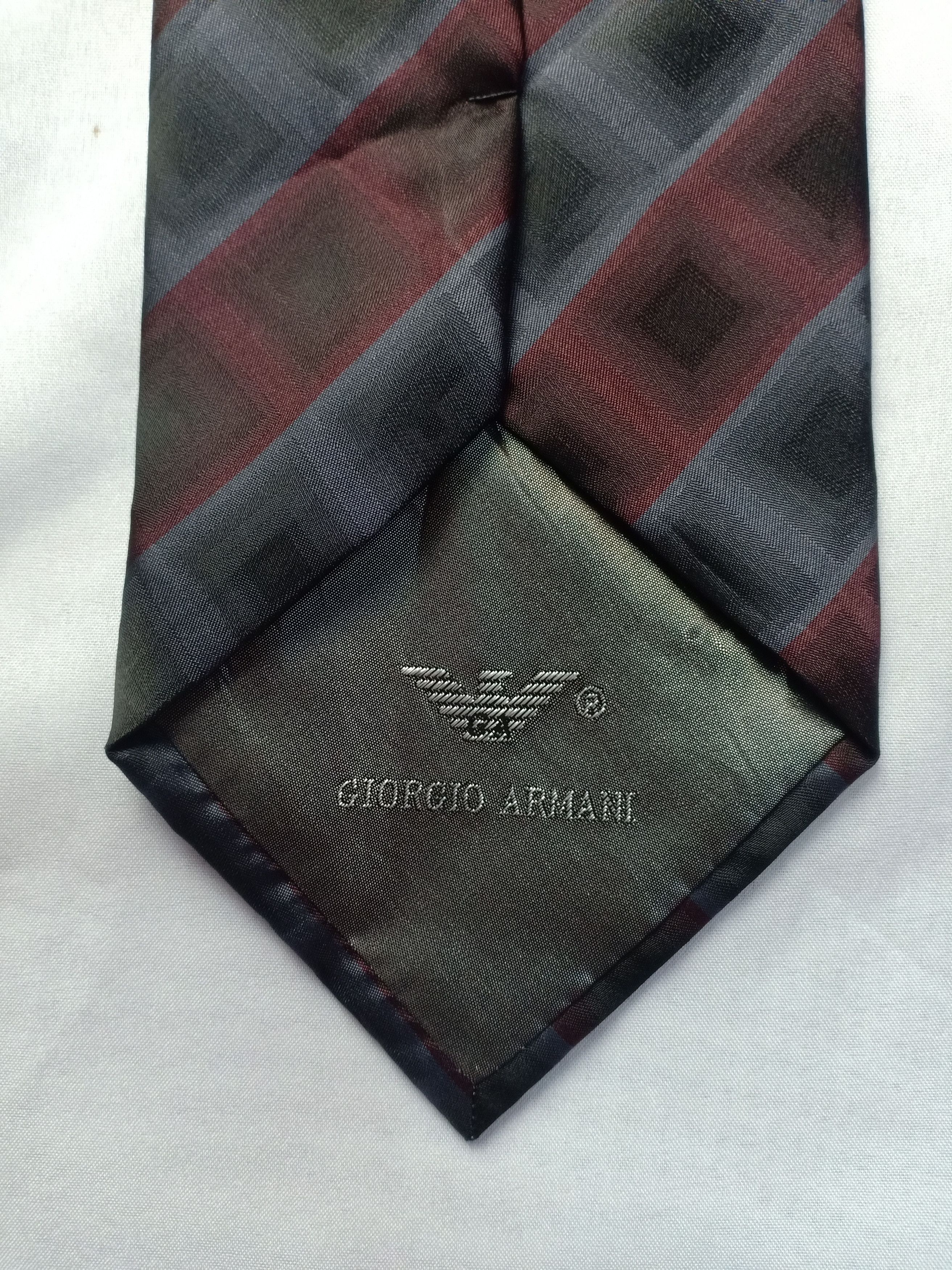 Armani Giorgio Armani Tie 100% Silk Hand Made Size ONE SIZE - 4 Thumbnail
