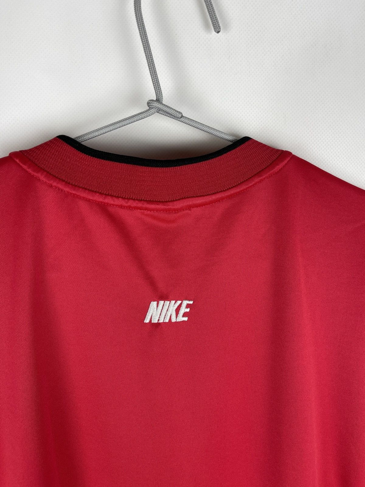 Nike Nike vintage 90s double center logo jersey tee shirt swoosh Size US L / EU 52-54 / 3 - 12 Thumbnail