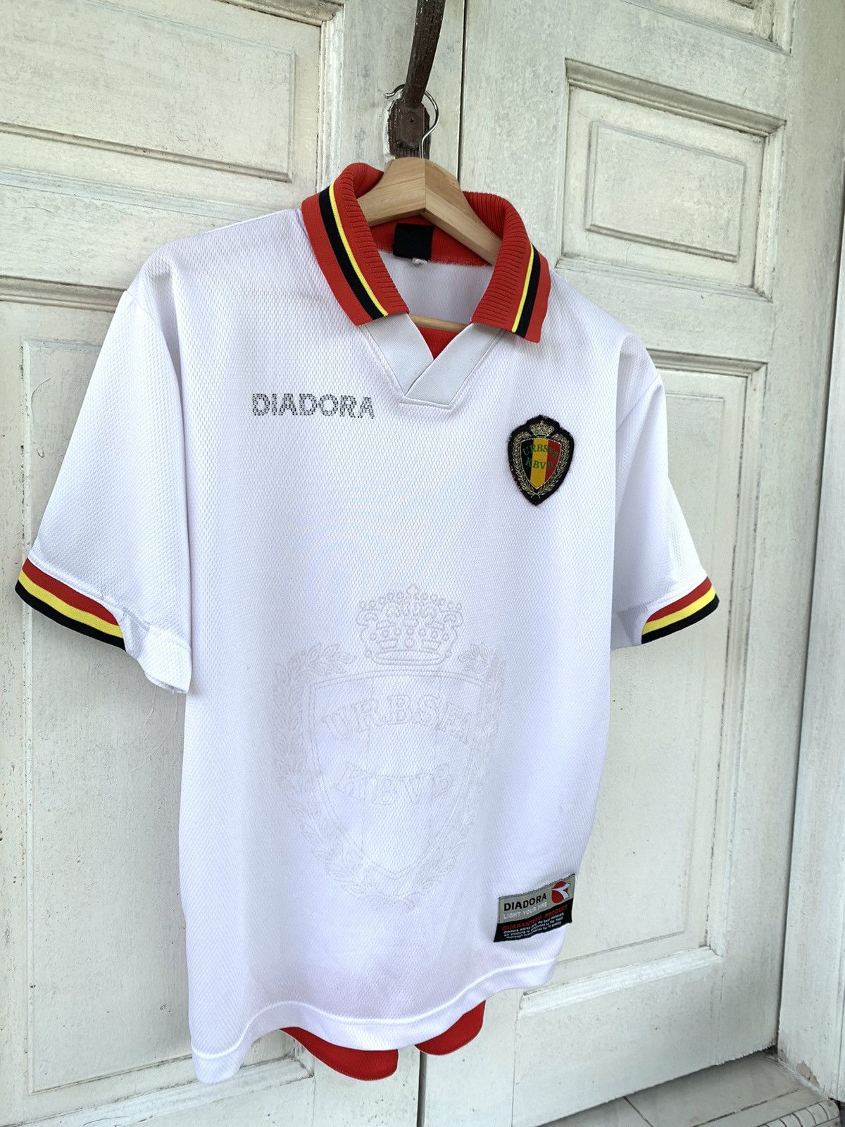 Diadora × Vintage Vintage 90s Belgium Diadora Jersey Size US M / EU 48-50 / 2 - 2 Thumbnail