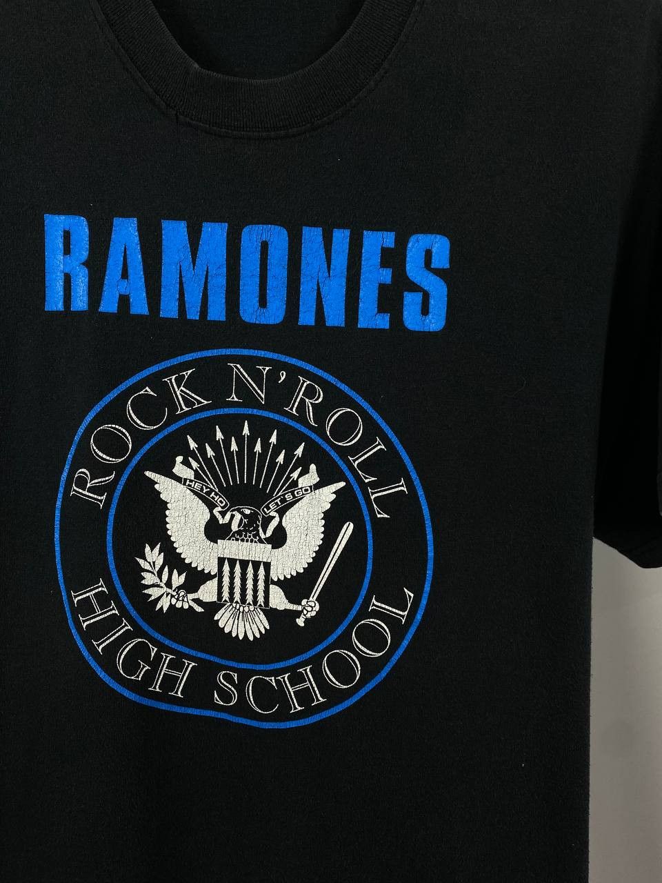 Band Tees Rare 90x Single Stitch Ramones Hey Ho Lets shirts size XL Size US XL / EU 56 / 4 - 3 Thumbnail