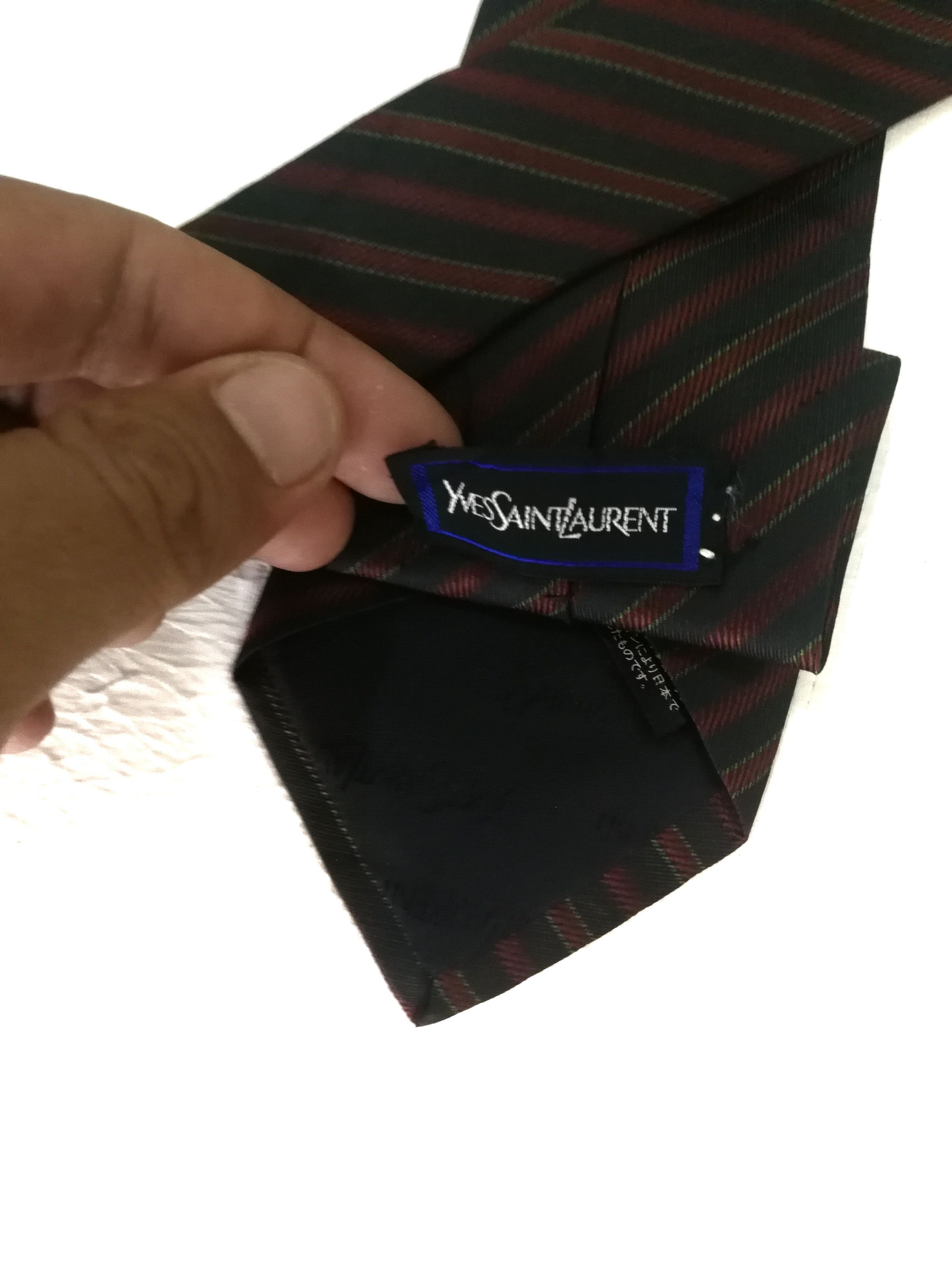 Yves Saint Laurent yves saint laurent silk necktie lexury tie ysl Size ONE SIZE - 5 Thumbnail