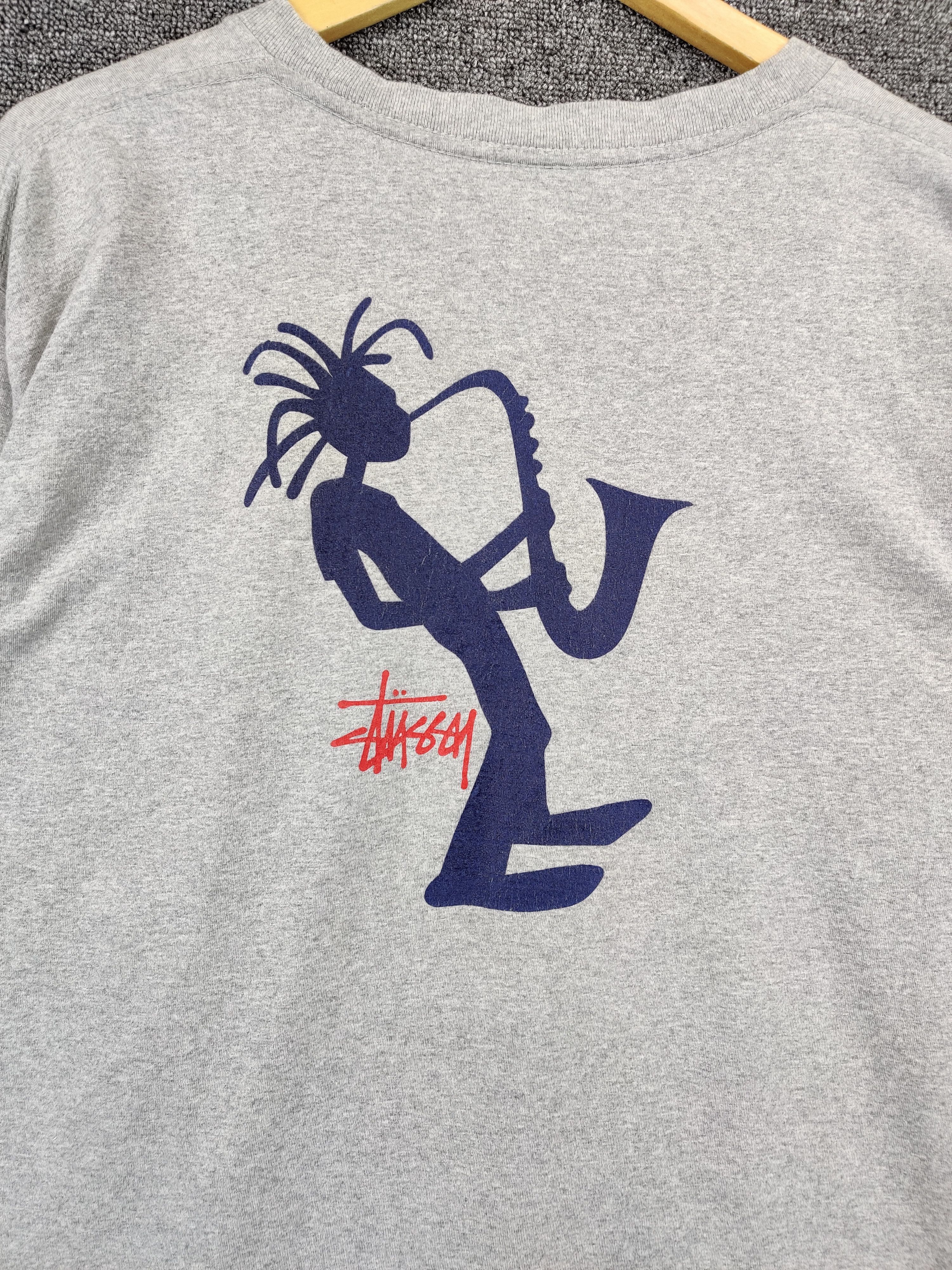Stussy Vintage Stussy Trumpet Stickman OG Long Sleeve Tshirt Size US L / EU 52-54 / 3 - 3 Thumbnail