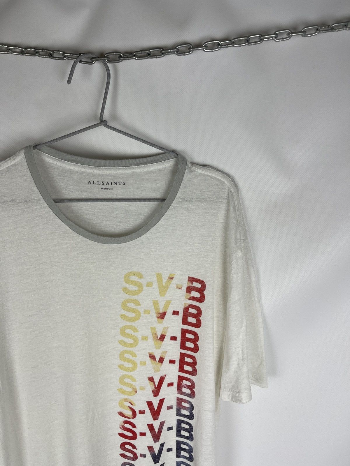 Allsaints Allsaints subbed ss crew tee shirt linen viscose Size US M / EU 48-50 / 2 - 4 Thumbnail