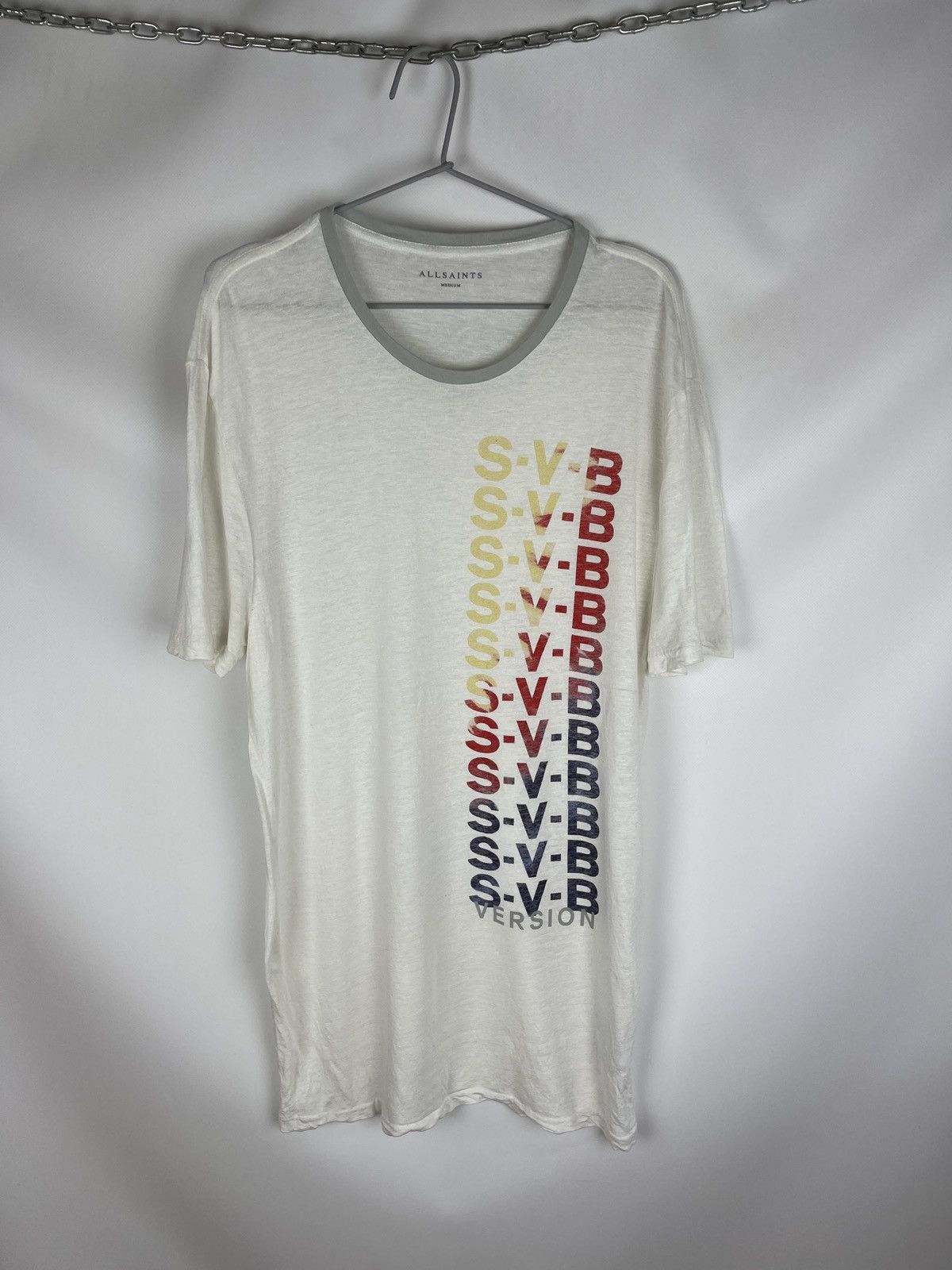 Allsaints Allsaints subbed ss crew tee shirt linen viscose Size US M / EU 48-50 / 2 - 1 Thumbnail