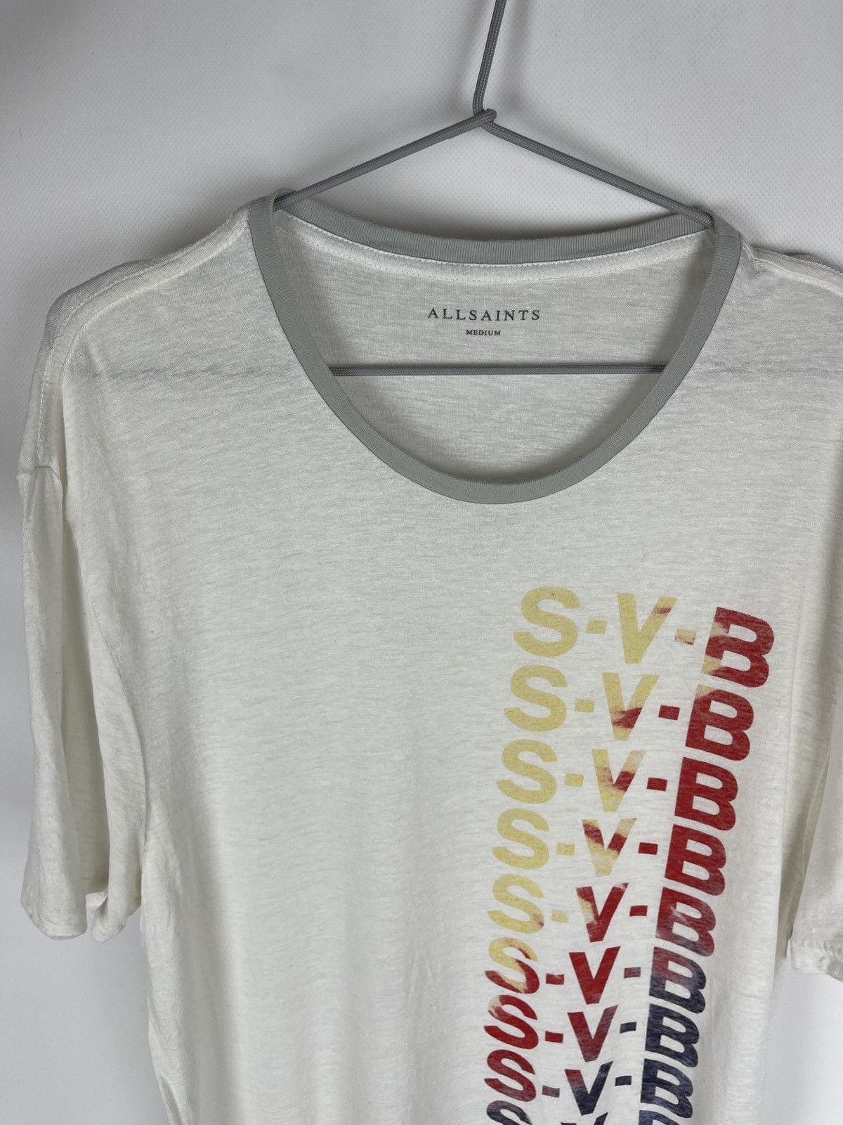 Allsaints Allsaints subbed ss crew tee shirt linen viscose Size US M / EU 48-50 / 2 - 7 Thumbnail