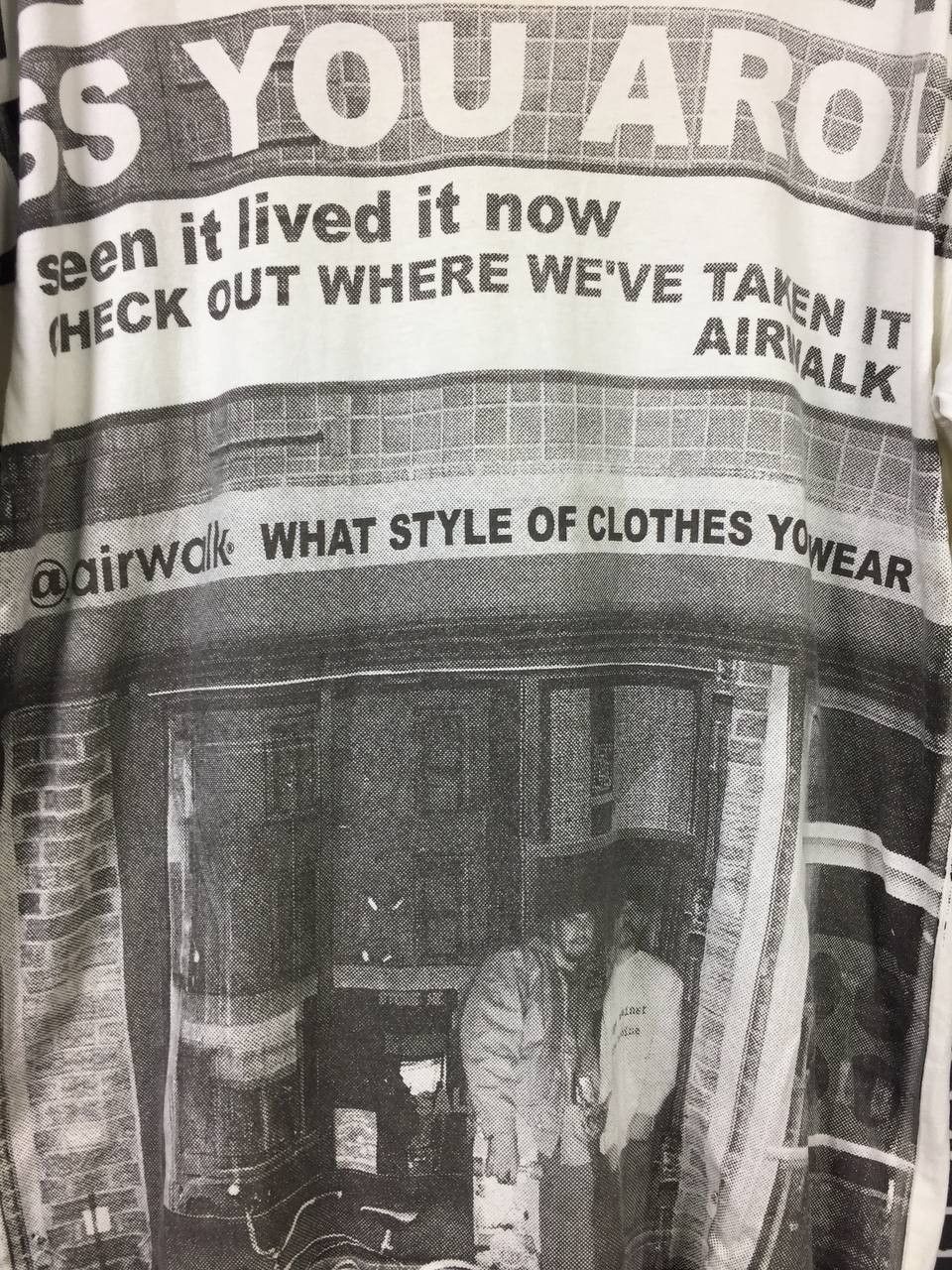 Airwalk Vtg 90s 00s Airwalk All Over Print RATM Skate Tee Size US L / EU 52-54 / 3 - 3 Thumbnail