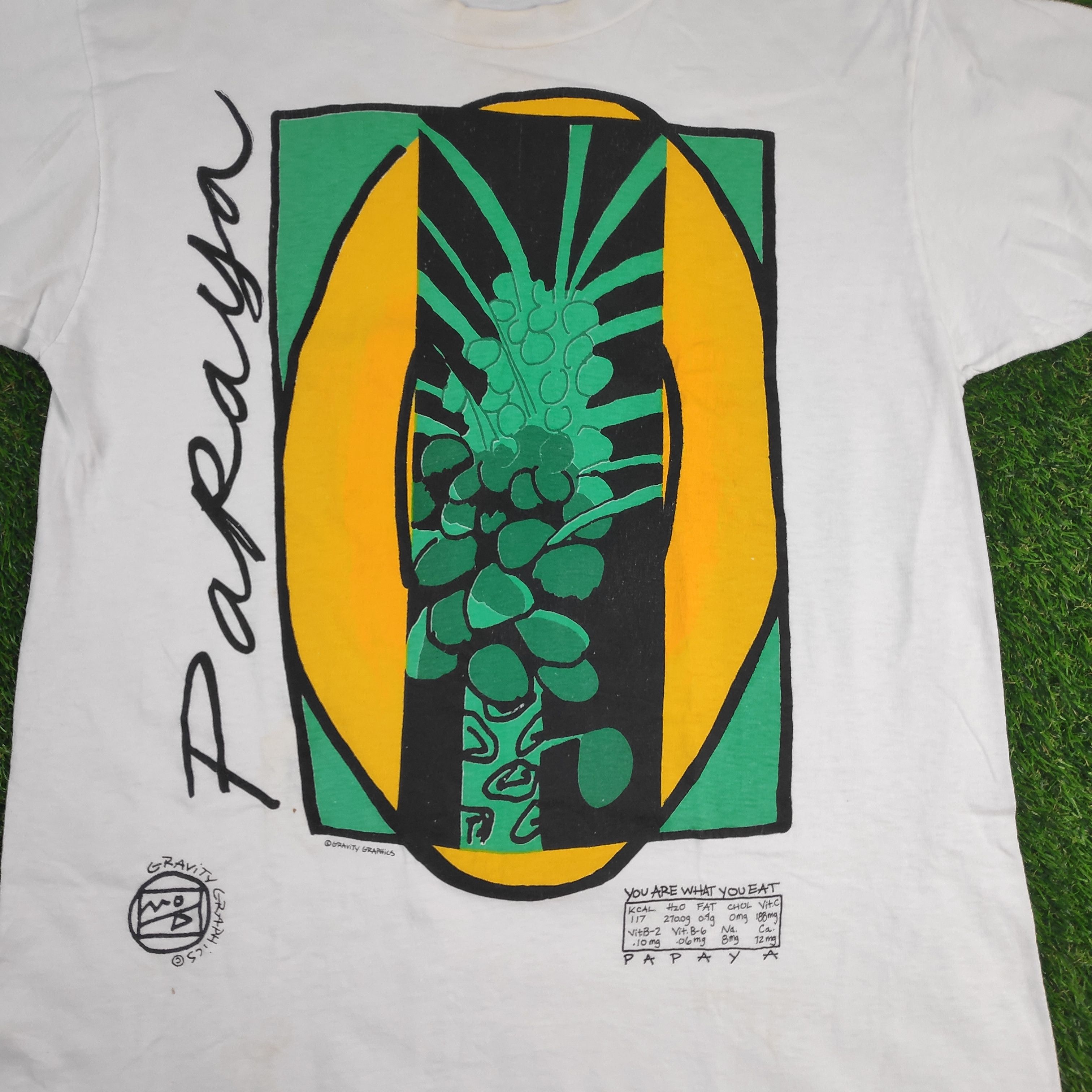 Vintage Vintage 90s "Papaya" Gravity Graphics Pop Art Tshirt Size US M / EU 48-50 / 2 - 5 Thumbnail