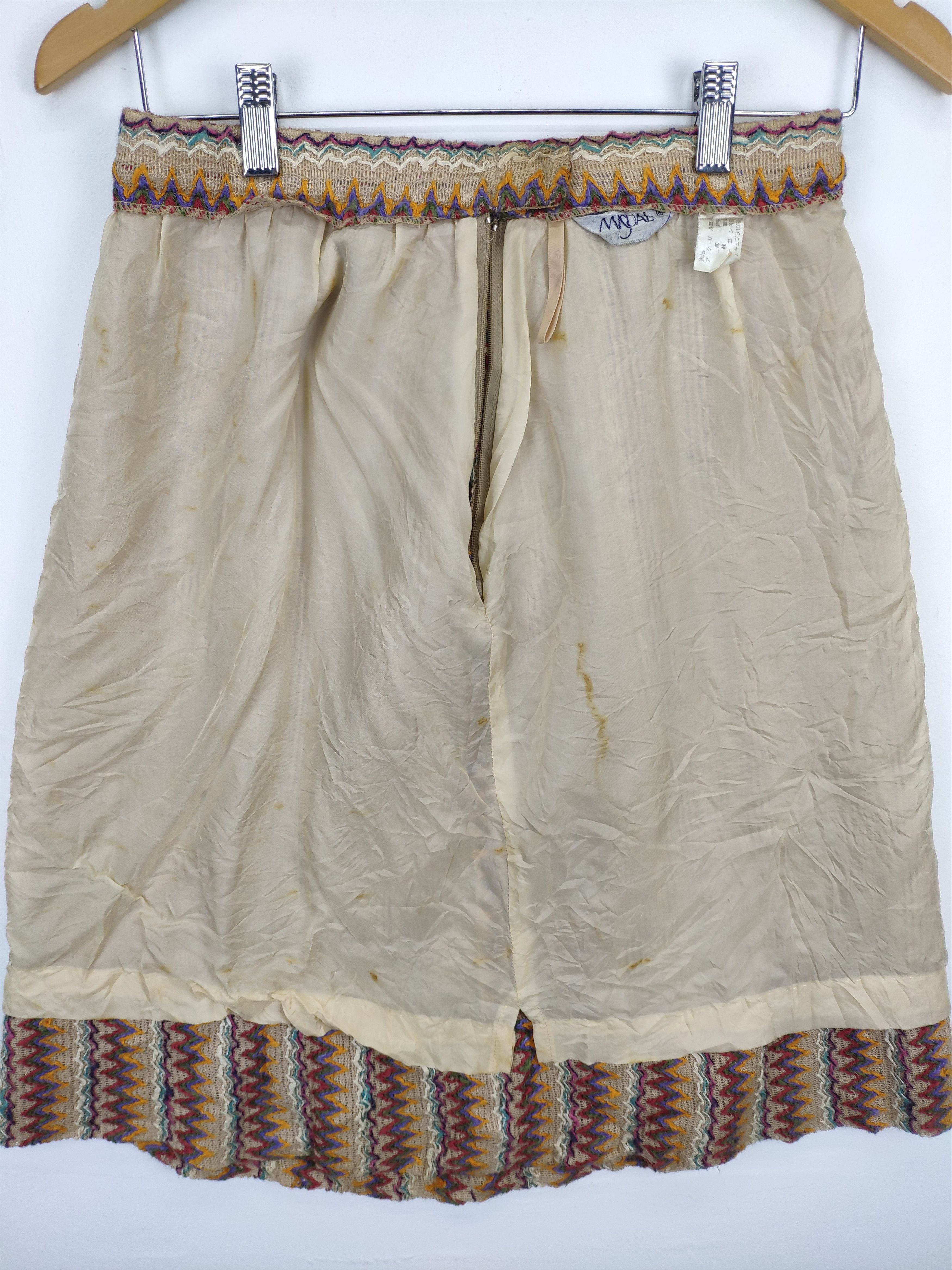 Japanese Brand × Vintage Vintage Mini Skirt Cable Knit Native Style Size 26" / US 2 / IT 38 - 11 Thumbnail