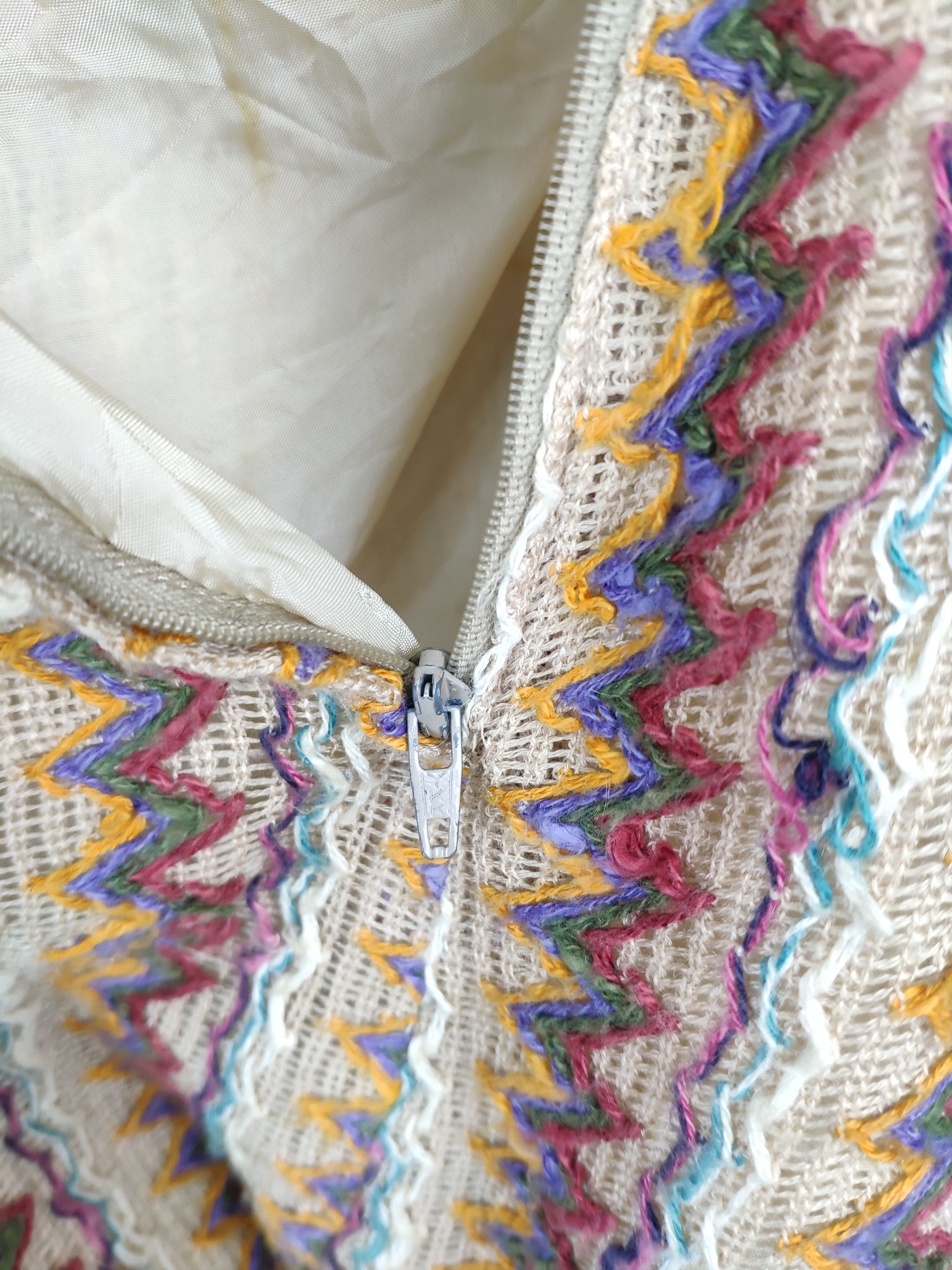 Japanese Brand × Vintage Vintage Mini Skirt Cable Knit Native Style Size 26" / US 2 / IT 38 - 10 Thumbnail