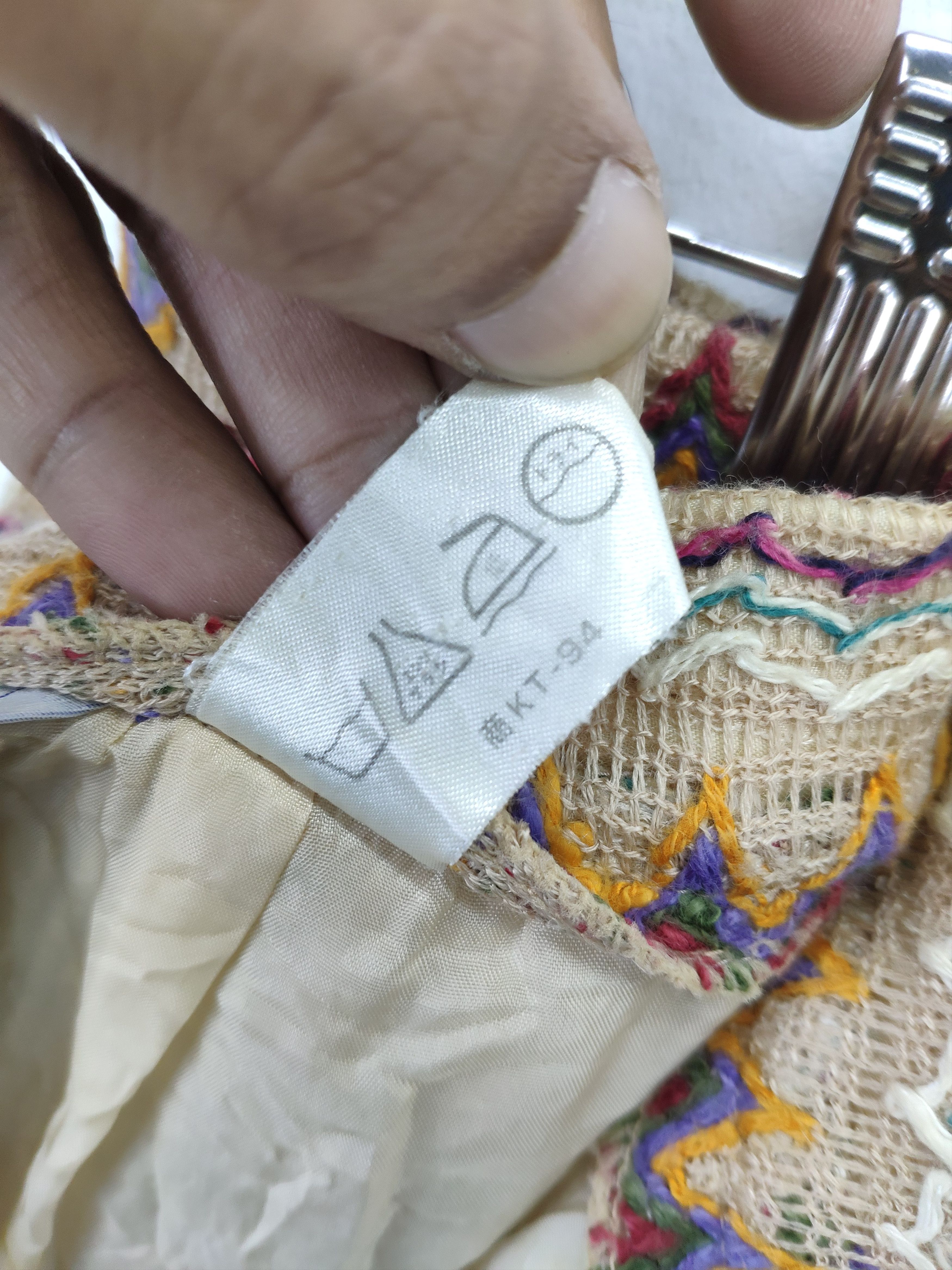 Japanese Brand × Vintage Vintage Mini Skirt Cable Knit Native Style Size 26" / US 2 / IT 38 - 4 Thumbnail