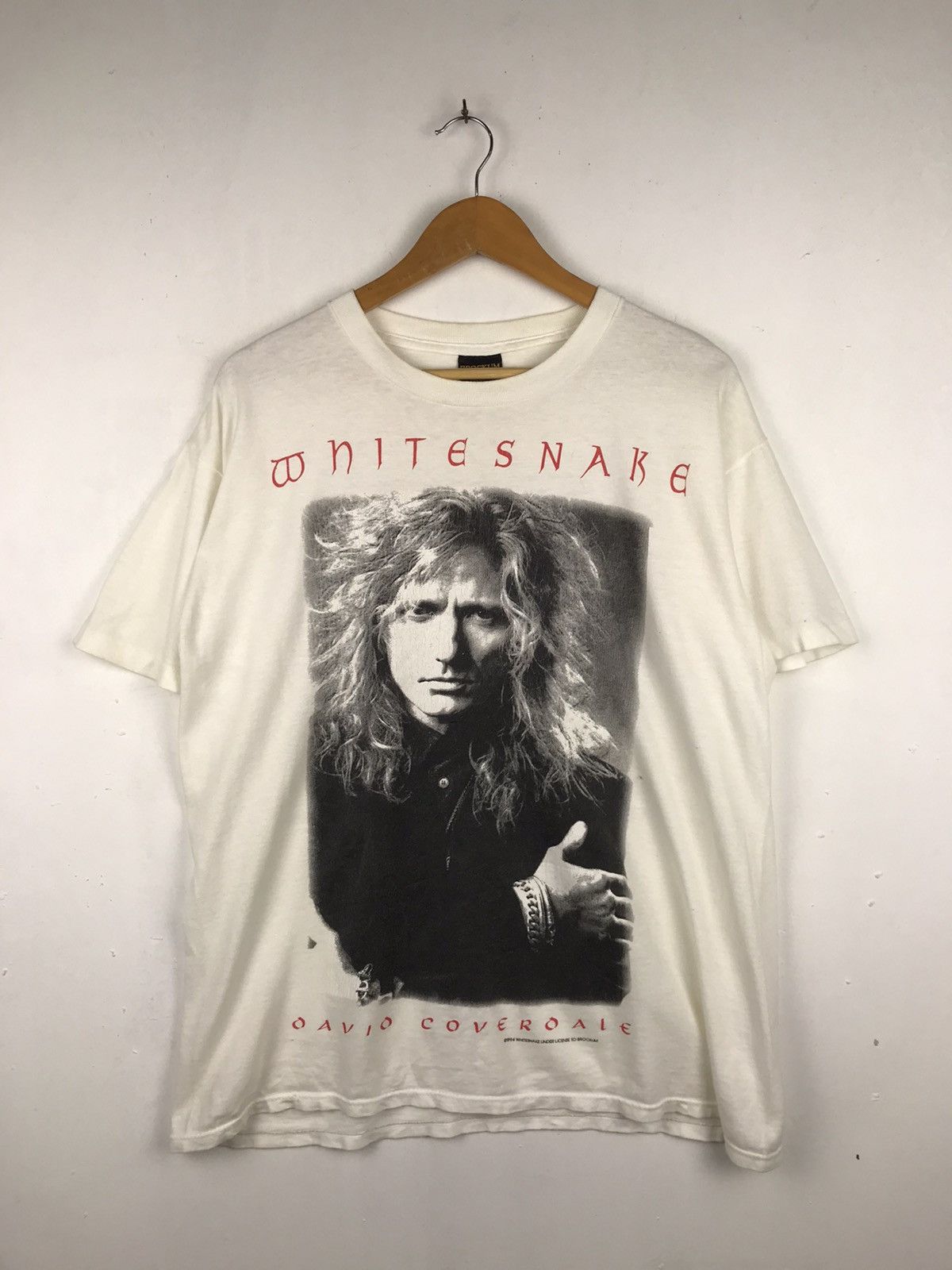 🔥Very Rare🔥Vintage David Coveroale White Snake vintage