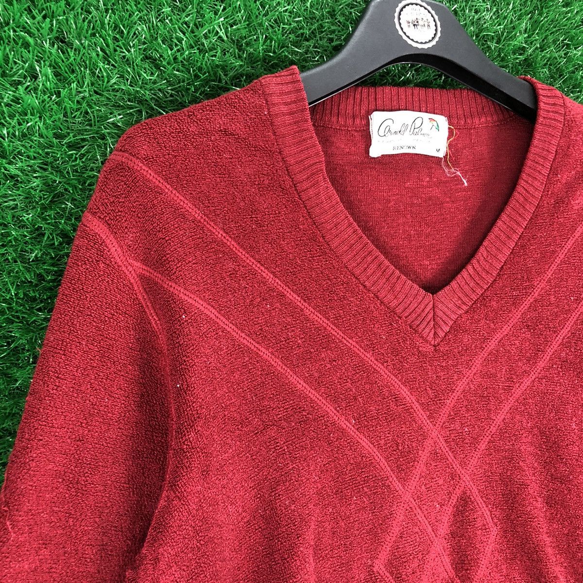 Aran Isles Knitwear Vintage 90's Arnold Palmer V Neck Shirt Pullover Size US M / EU 48-50 / 2 - 2 Thumbnail