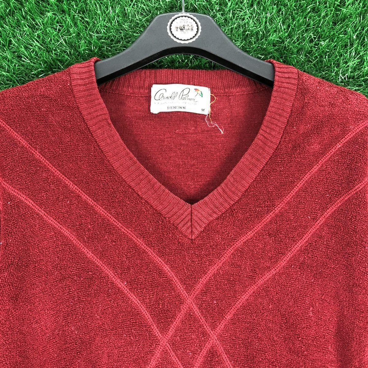 Aran Isles Knitwear Vintage 90's Arnold Palmer V Neck Shirt Pullover Size US M / EU 48-50 / 2 - 7 Thumbnail