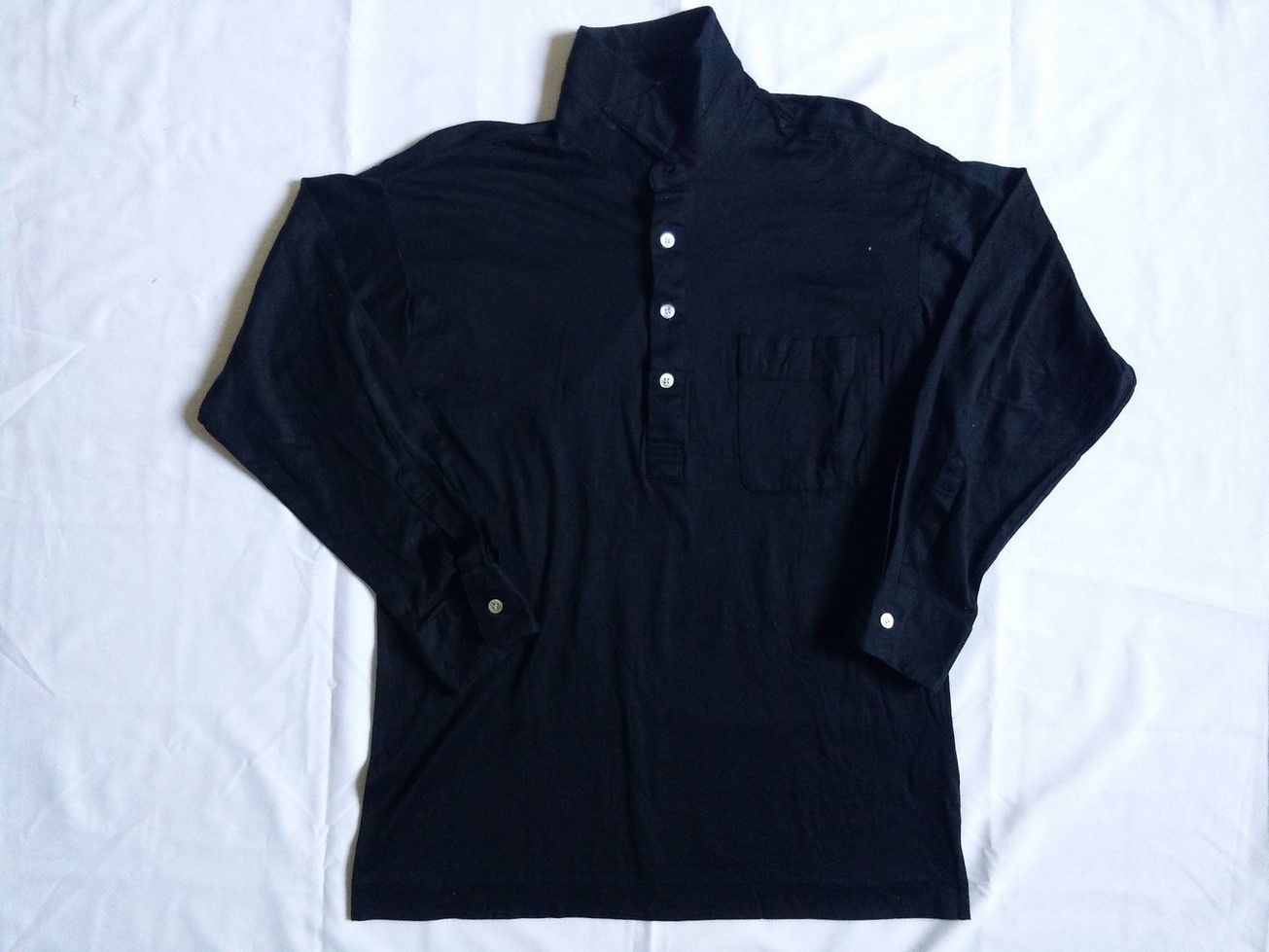 Vintage YSL YVES SAINT LAURENT Minimalist Polo Long Sleeve Size US M / EU 48-50 / 2 - 1 Thumbnail