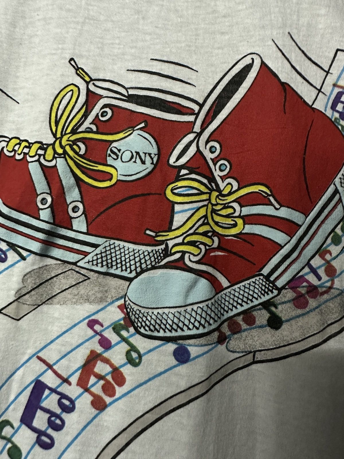 Sony × Vintage Vintage 90s Sony Italia Walkman Single Stitch Tee Size US M / EU 48-50 / 2 - 3 Thumbnail