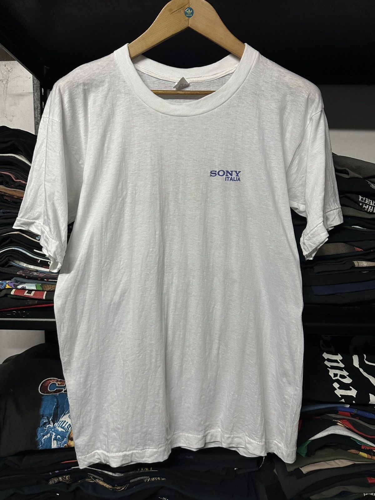 Sony × Vintage Vintage 90s Sony Italia Walkman Single Stitch Tee Size US M / EU 48-50 / 2 - 5 Thumbnail