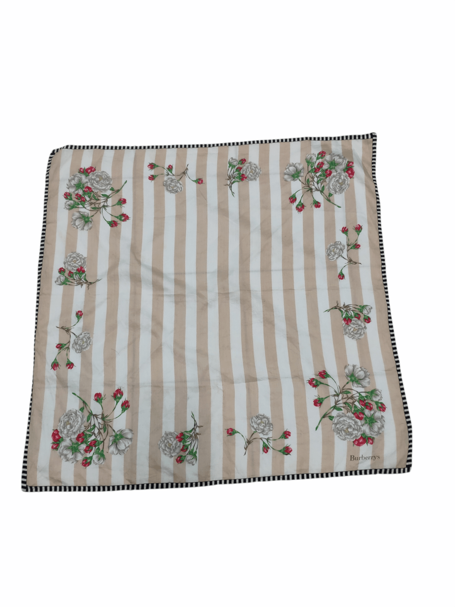 Burberry × Designer Burberry Silk Handkerchief / Neckerchief Size ONE SIZE - 4 Thumbnail