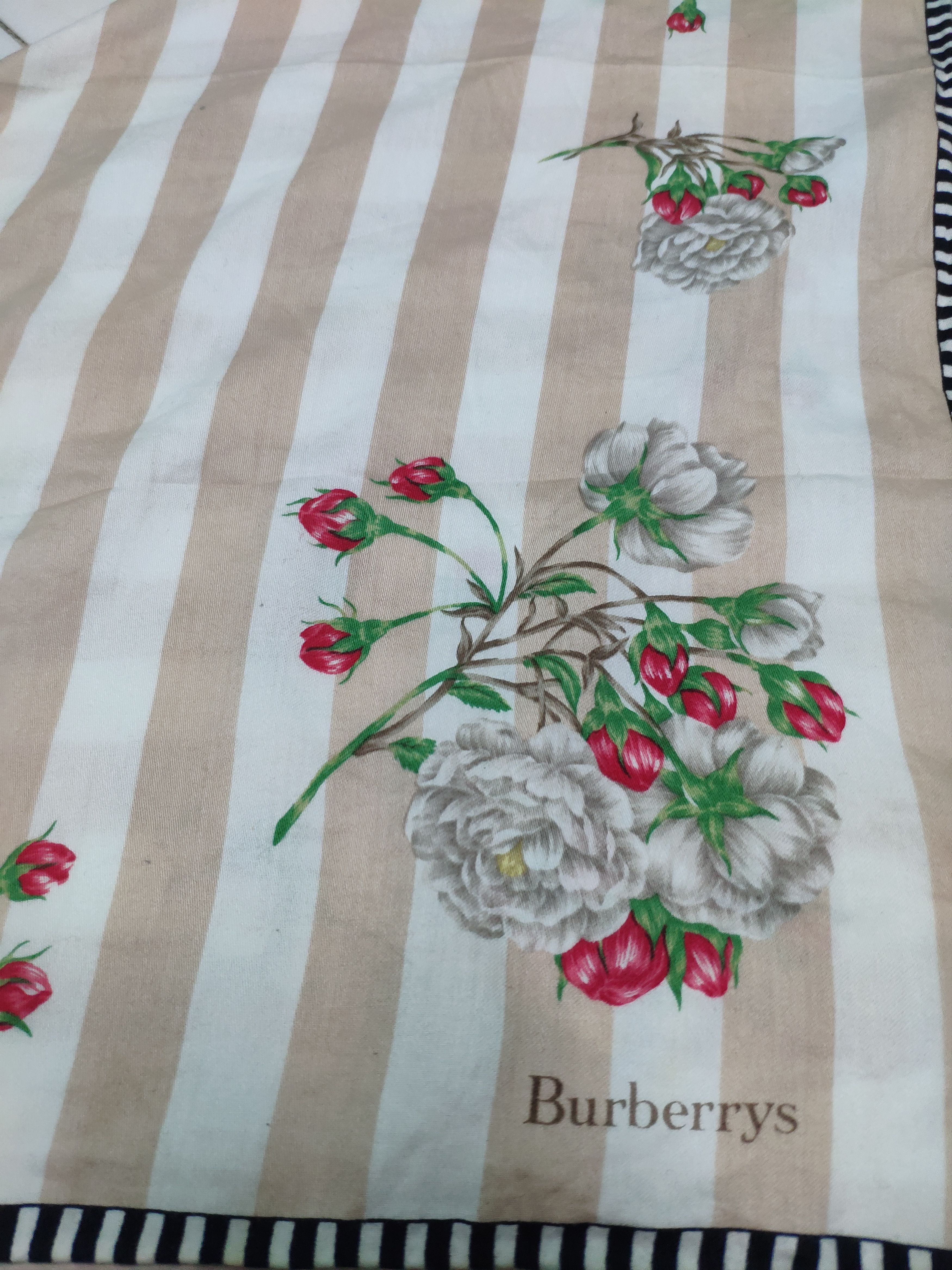 Burberry × Designer Burberry Silk Handkerchief / Neckerchief Size ONE SIZE - 2 Thumbnail